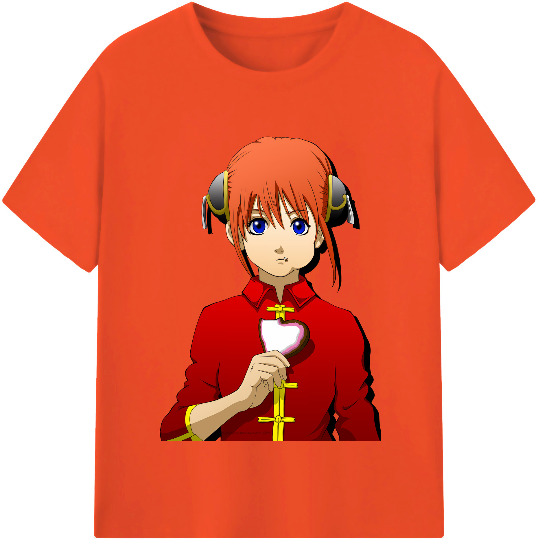 （画像用） ぎんたま 坂田銀時（さかたぎんとき） 神楽 志村新八（しむら しんぱち） GINTAMA Sakata Gintoki Kagura Shimura Shinpachi 綿100％半袖Tシャツ（フロントプリント）