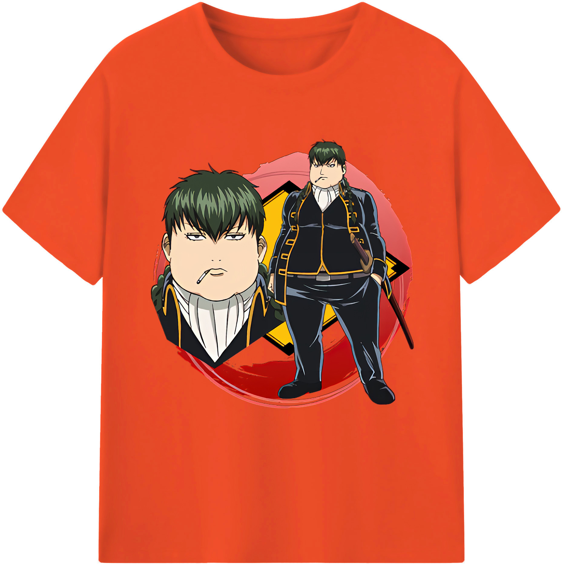 （画像用） ぎんたま 坂田銀時（さかたぎんとき） 神楽 志村新八（しむら しんぱち） GINTAMA Sakata Gintoki Kagura Shimura Shinpachi 綿100％半袖Tシャツ（フロントプリント）