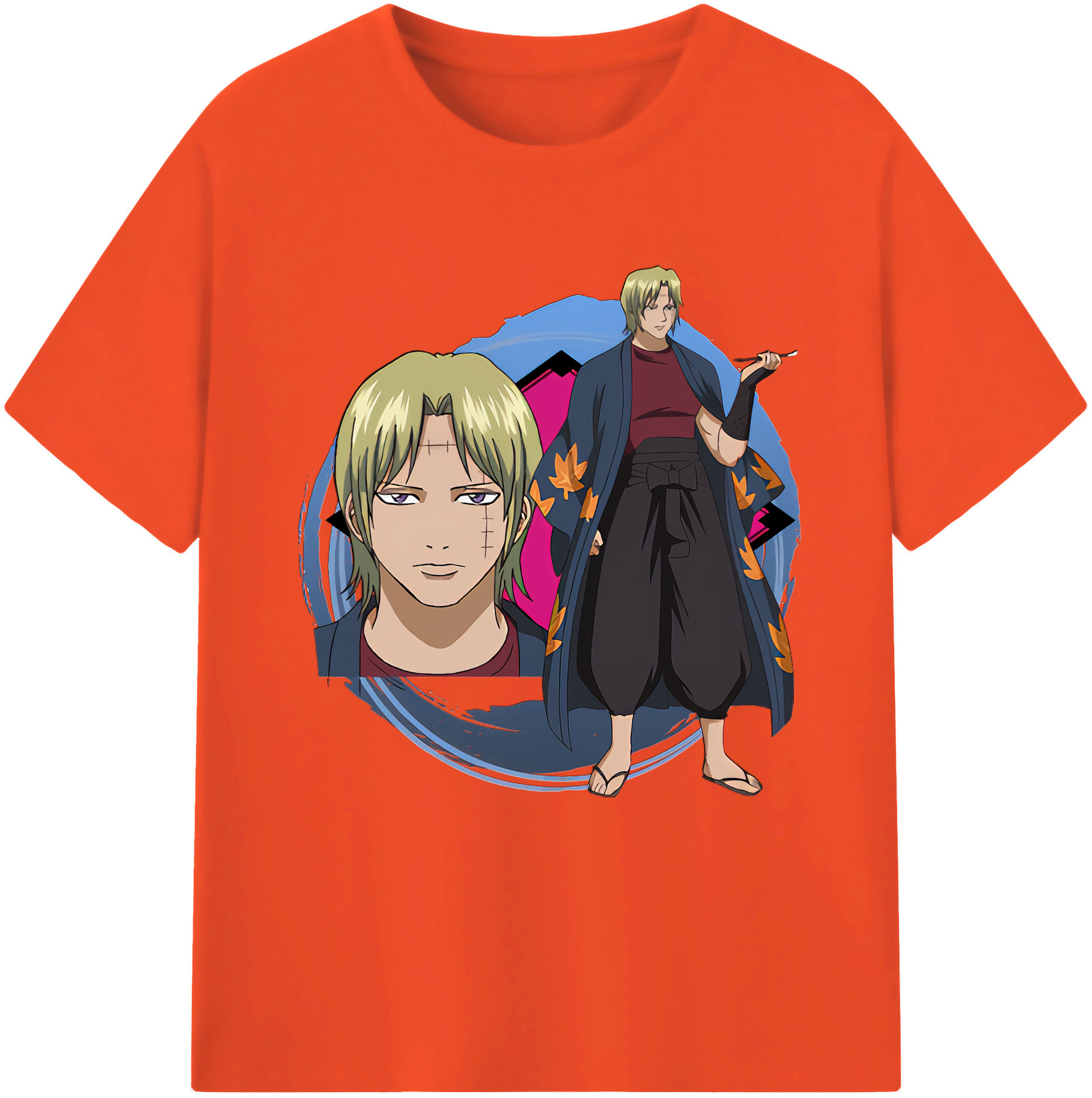 （画像用） ぎんたま 坂田銀時（さかたぎんとき） 神楽 志村新八（しむら しんぱち） GINTAMA Sakata Gintoki Kagura Shimura Shinpachi 綿100％半袖Tシャツ（フロントプリント）