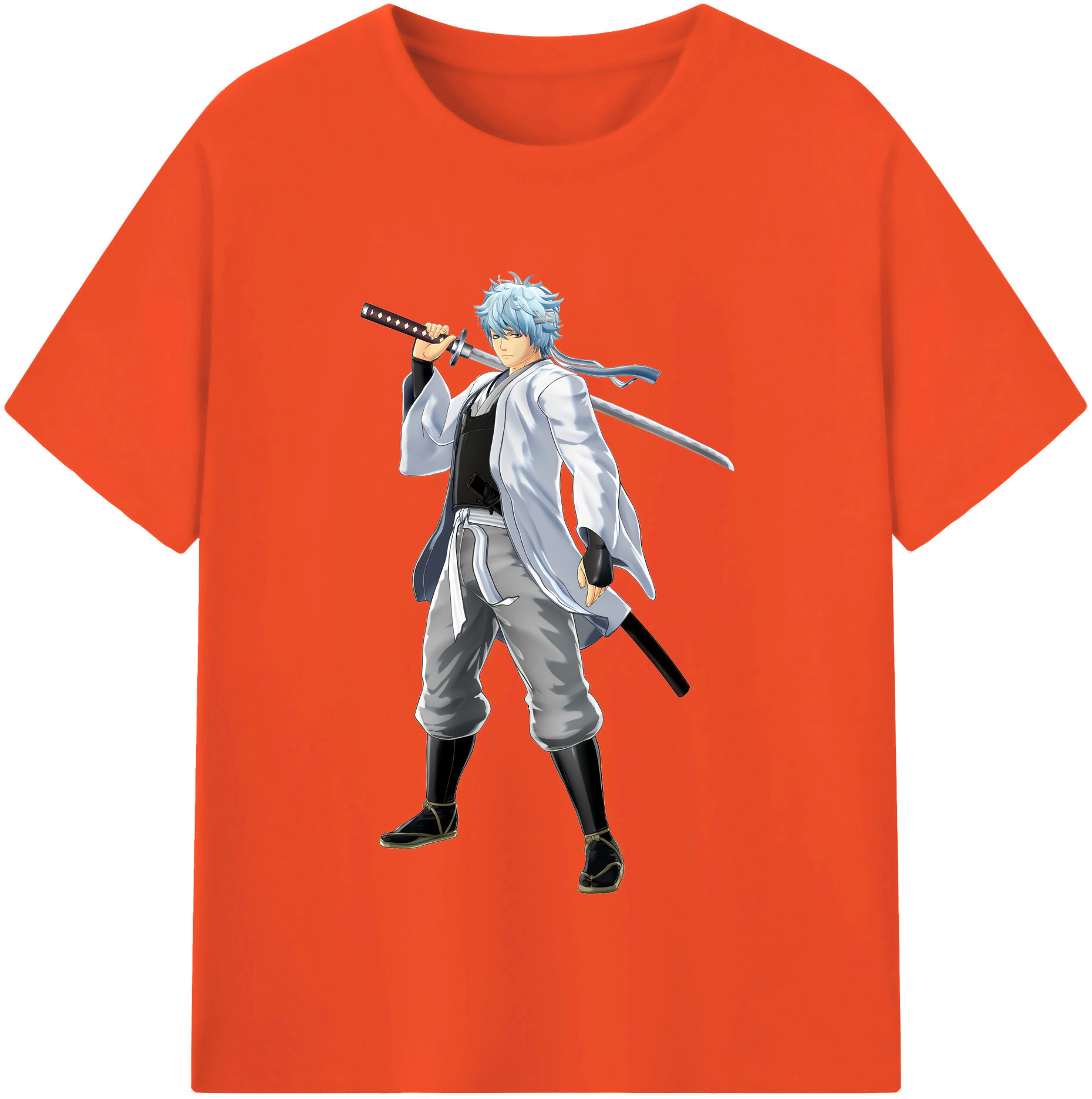 （画像用） ぎんたま 坂田銀時（さかたぎんとき） 神楽 志村新八（しむら しんぱち） GINTAMA Sakata Gintoki Kagura Shimura Shinpachi 綿100％半袖Tシャツ（フロントプリント）