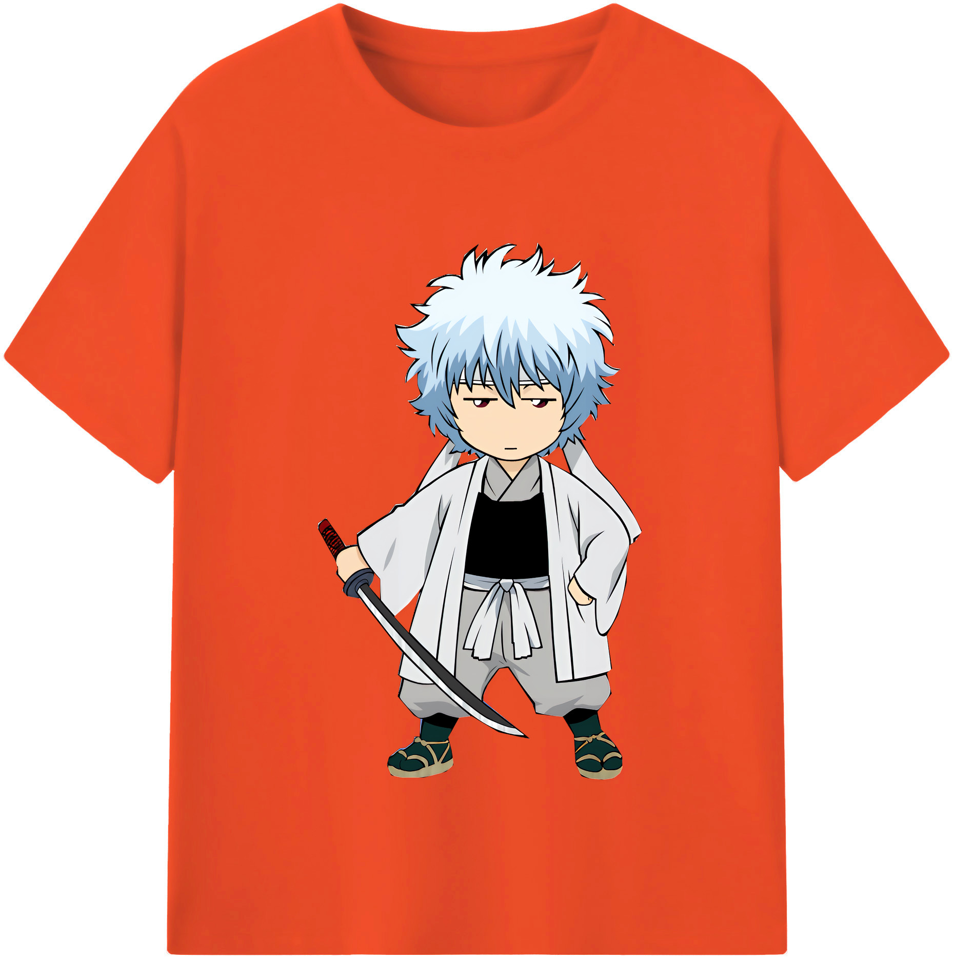 （画像用） ぎんたま 坂田銀時（さかたぎんとき） 神楽 志村新八（しむら しんぱち） GINTAMA Sakata Gintoki Kagura Shimura Shinpachi 綿100％半袖Tシャツ（フロントプリント）