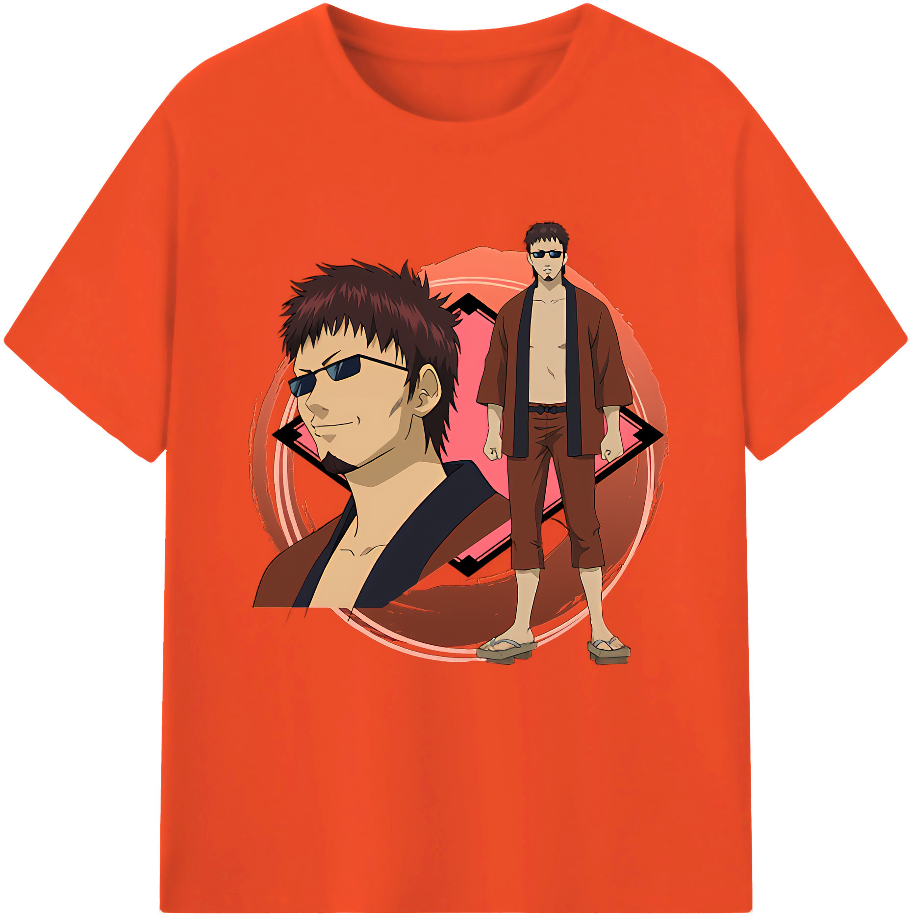 （画像用） ぎんたま 坂田銀時（さかたぎんとき） 神楽 志村新八（しむら しんぱち） GINTAMA Sakata Gintoki Kagura Shimura Shinpachi 綿100％半袖Tシャツ（フロントプリント）