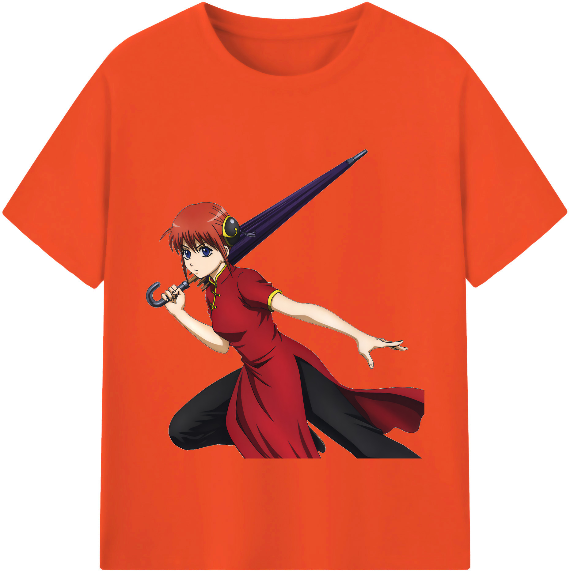 （画像用） ぎんたま 坂田銀時（さかたぎんとき） 神楽 志村新八（しむら しんぱち） GINTAMA Sakata Gintoki Kagura Shimura Shinpachi 綿100％半袖Tシャツ（フロントプリント）