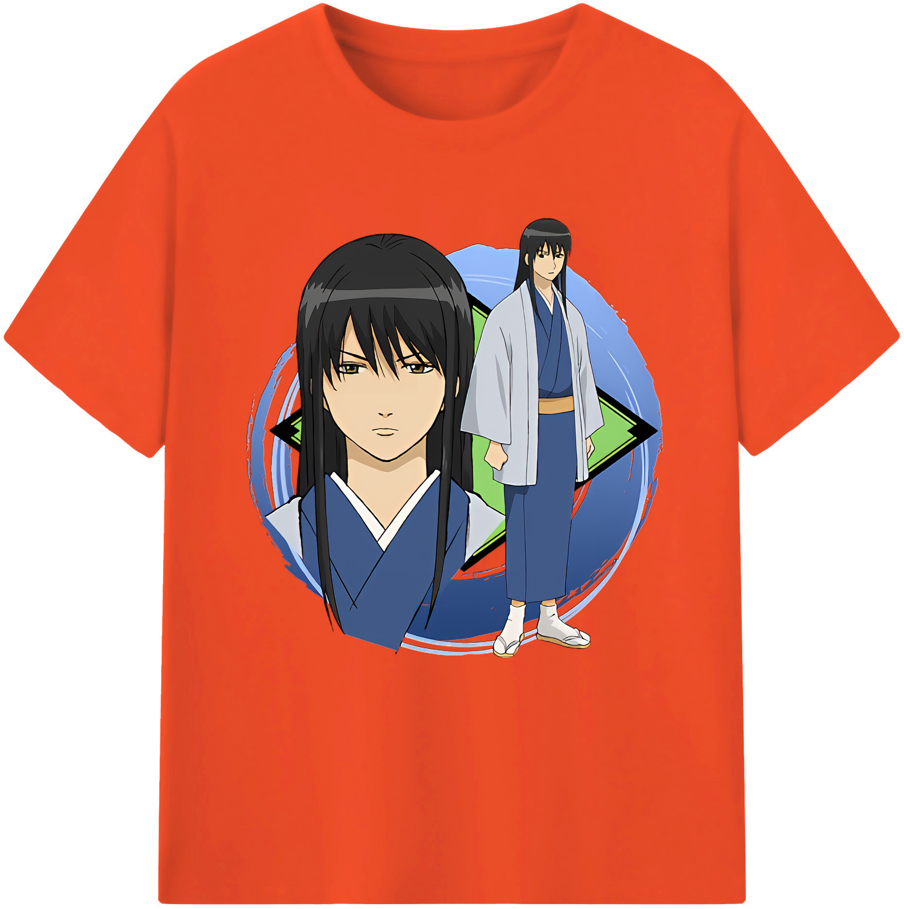 （画像用） ぎんたま 坂田銀時（さかたぎんとき） 神楽 志村新八（しむら しんぱち） GINTAMA Sakata Gintoki Kagura Shimura Shinpachi 綿100％半袖Tシャツ（フロントプリント）