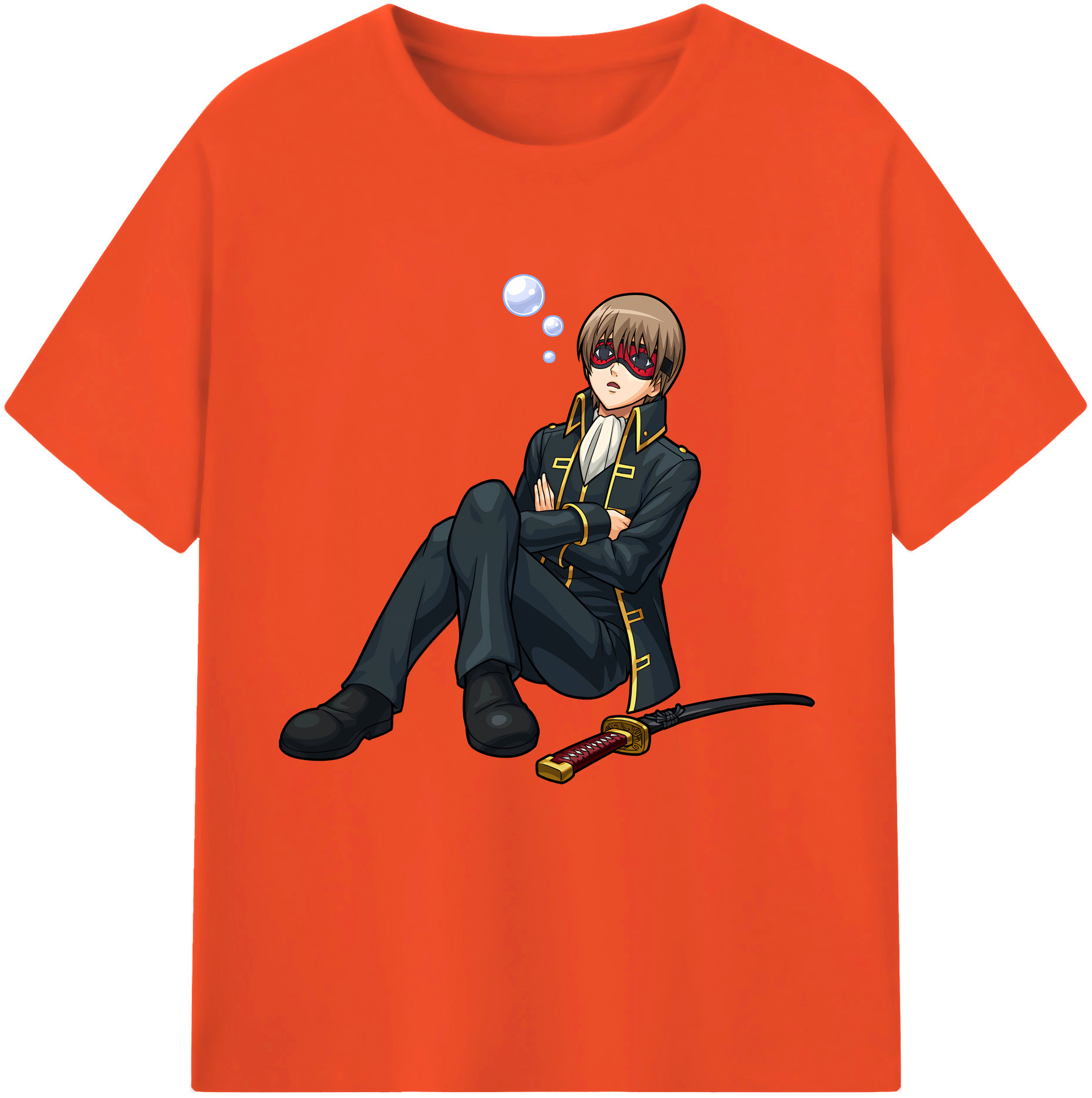 （画像用） ぎんたま 坂田銀時（さかたぎんとき） 神楽 志村新八（しむら しんぱち） GINTAMA Sakata Gintoki Kagura Shimura Shinpachi 綿100％半袖Tシャツ（フロントプリント）