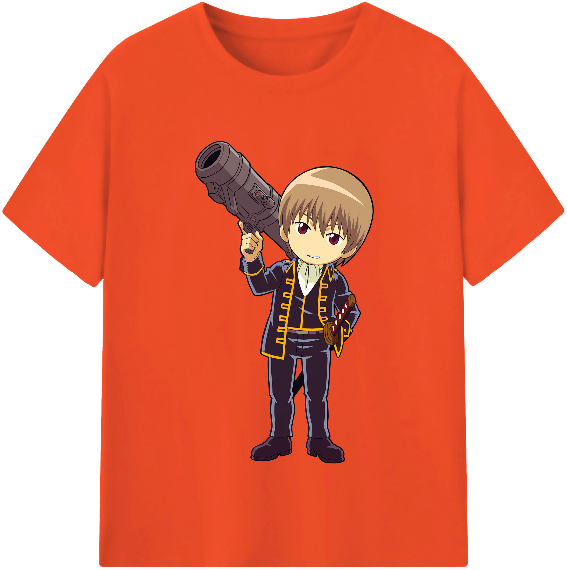 （画像用） ぎんたま 坂田銀時（さかたぎんとき） 神楽 志村新八（しむら しんぱち） GINTAMA Sakata Gintoki Kagura Shimura Shinpachi 綿100％半袖Tシャツ（フロントプリント）