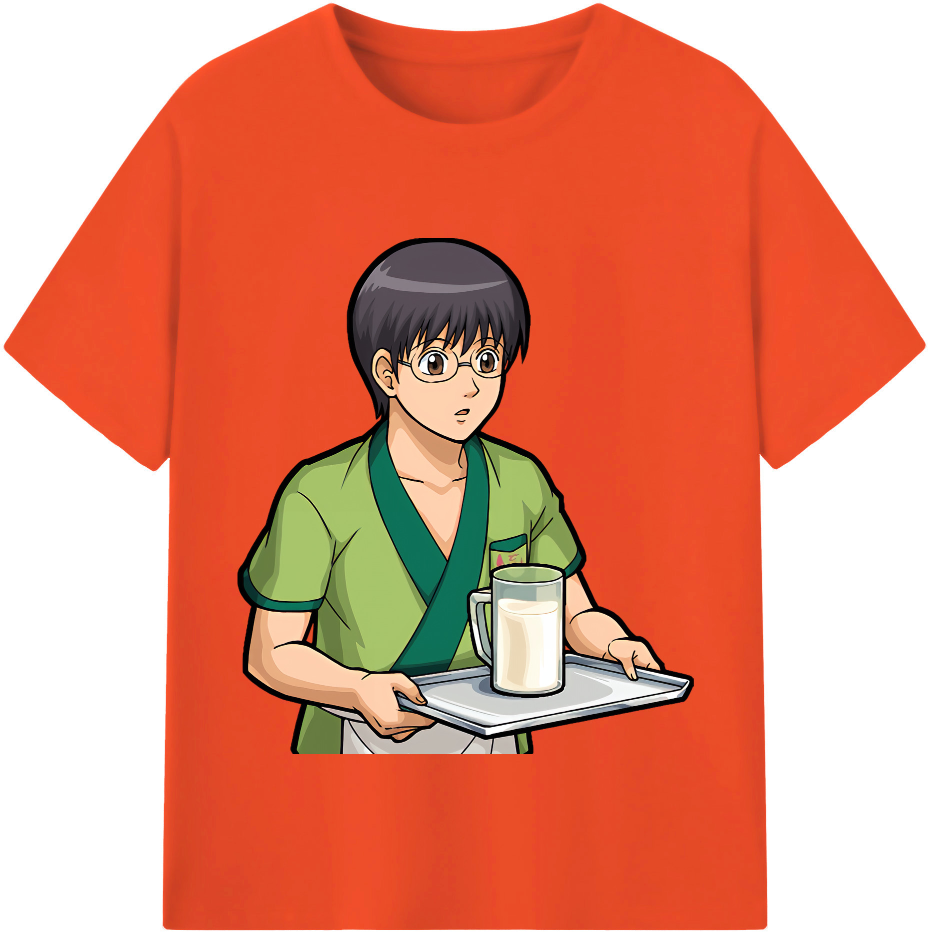 （画像用） ぎんたま 坂田銀時（さかたぎんとき） 神楽 志村新八（しむら しんぱち） GINTAMA Sakata Gintoki Kagura Shimura Shinpachi 綿100％半袖Tシャツ（フロントプリント）