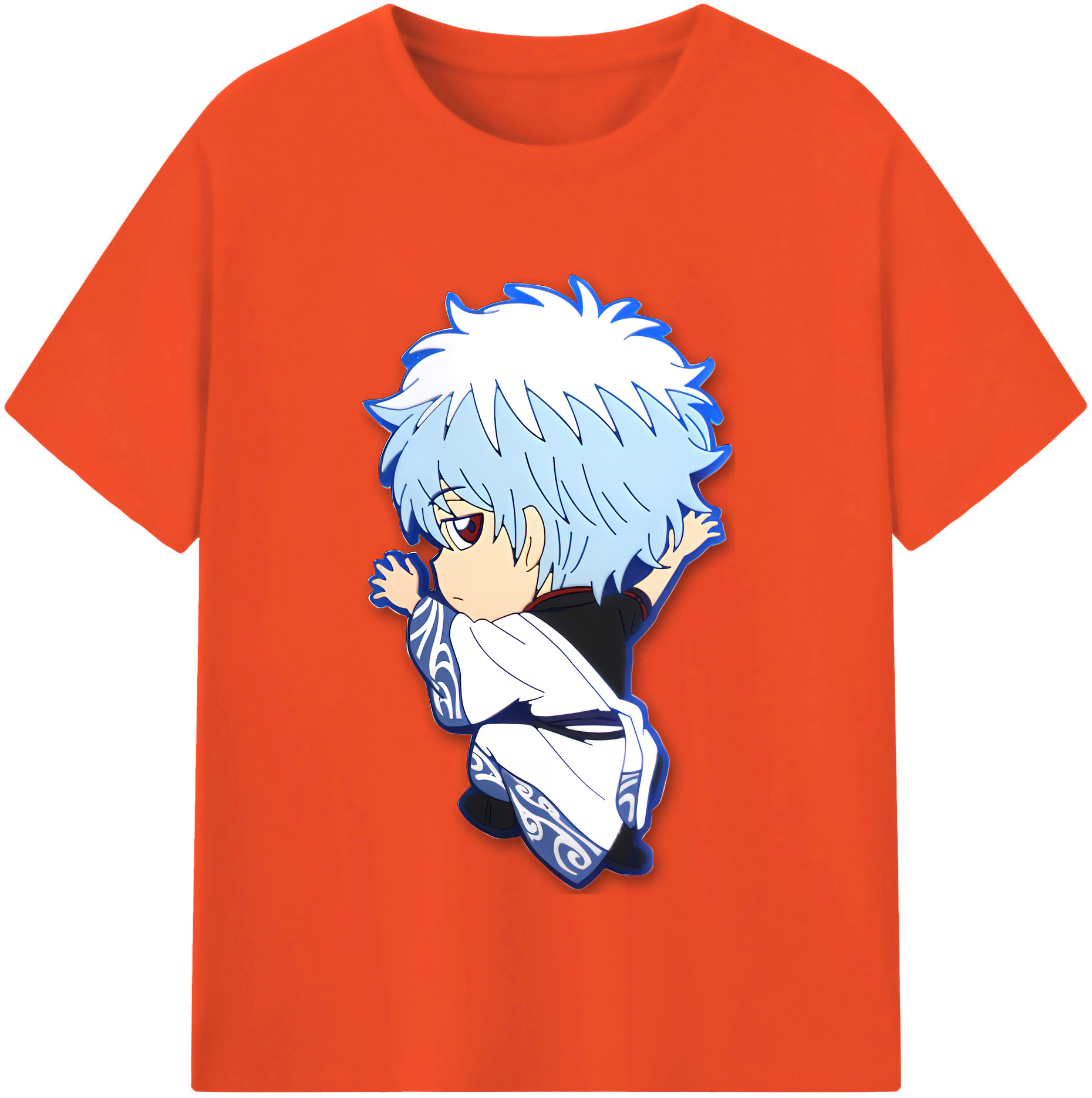 （画像用） ぎんたま 坂田銀時（さかたぎんとき） 神楽 志村新八（しむら しんぱち） GINTAMA Sakata Gintoki Kagura Shimura Shinpachi 綿100％半袖Tシャツ（フロントプリント）
