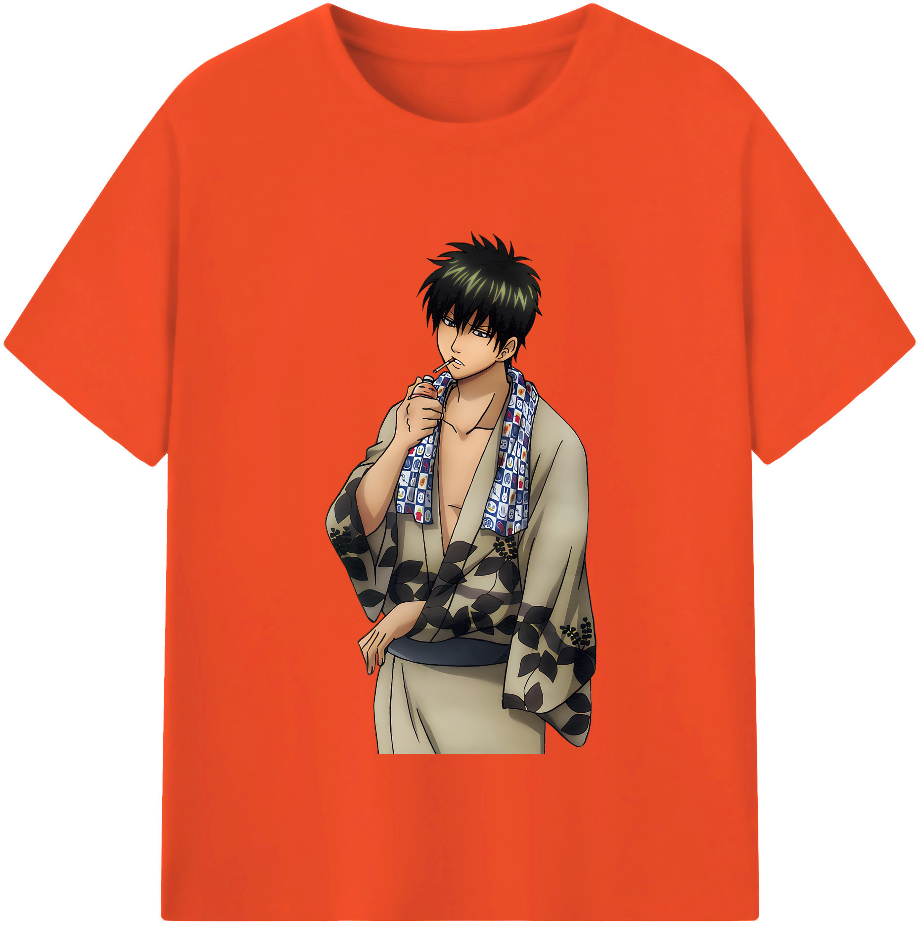 （画像用） ぎんたま 坂田銀時（さかたぎんとき） 神楽 志村新八（しむら しんぱち） GINTAMA Sakata Gintoki Kagura Shimura Shinpachi 綿100％半袖Tシャツ（フロントプリント）