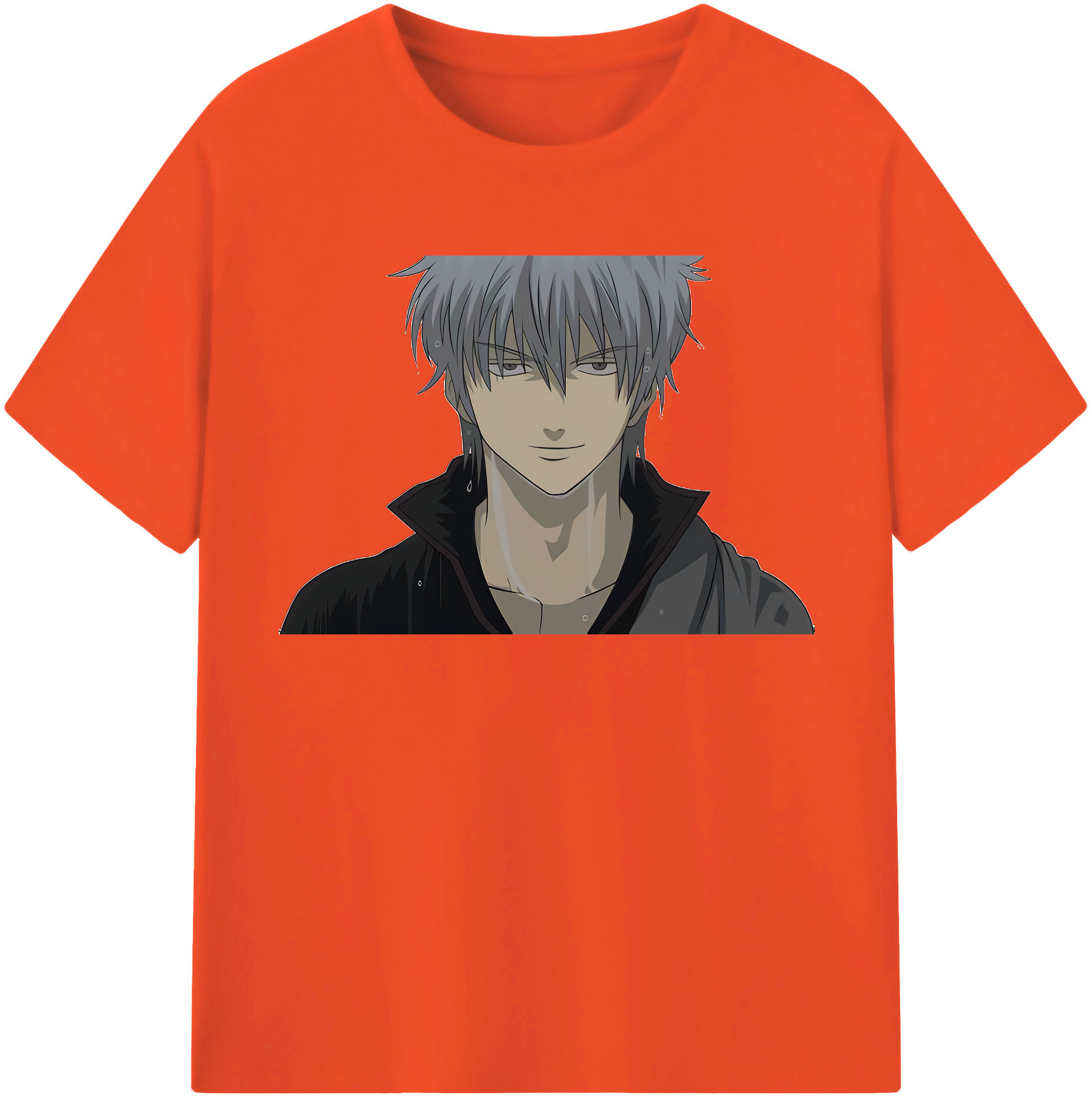 （画像用） ぎんたま 坂田銀時（さかたぎんとき） 神楽 志村新八（しむら しんぱち） GINTAMA Sakata Gintoki Kagura Shimura Shinpachi 綿100％半袖Tシャツ（フロントプリント）