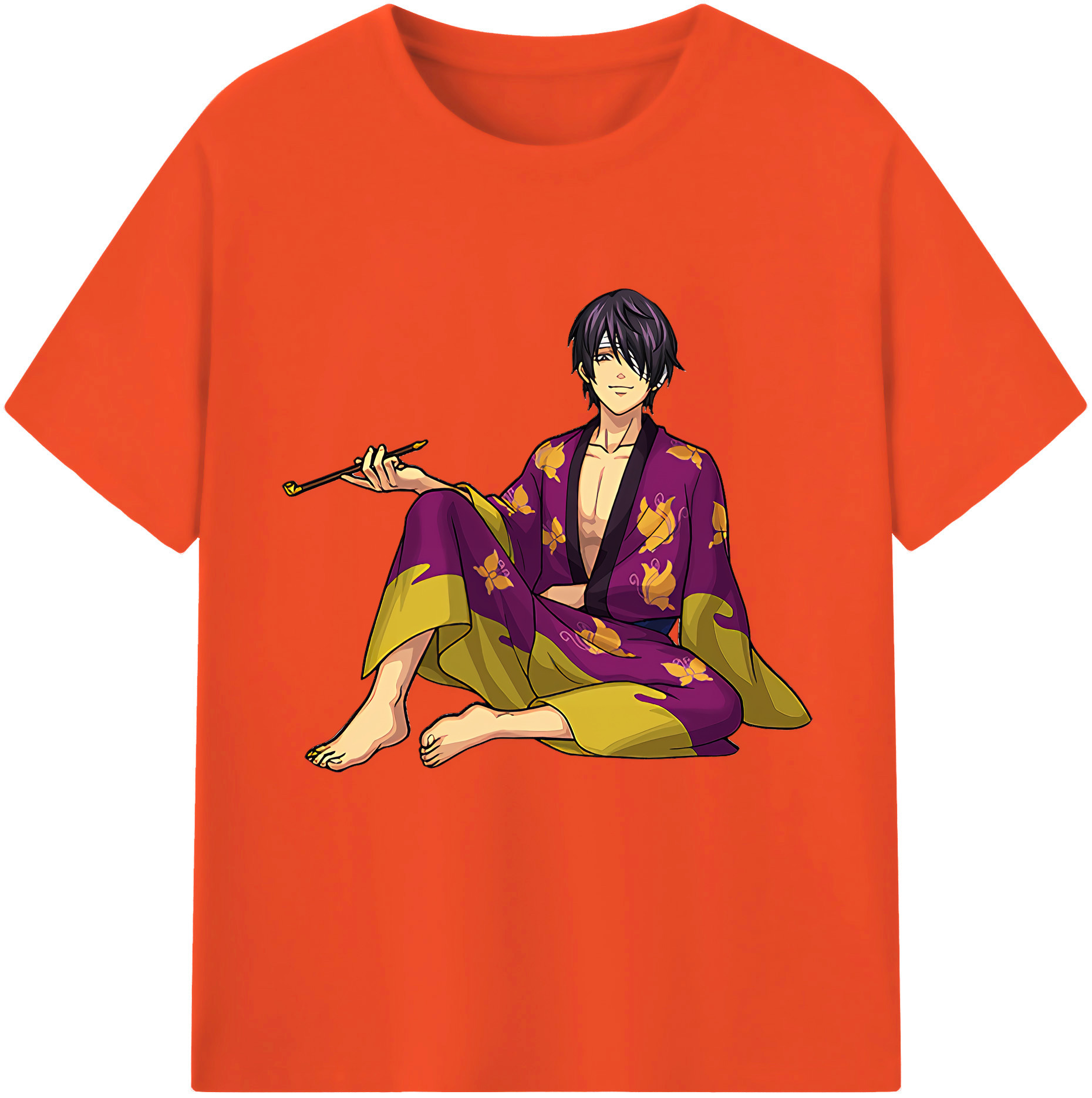 （画像用） ぎんたま 坂田銀時（さかたぎんとき） 神楽 志村新八（しむら しんぱち） GINTAMA Sakata Gintoki Kagura Shimura Shinpachi 綿100％半袖Tシャツ（フロントプリント）