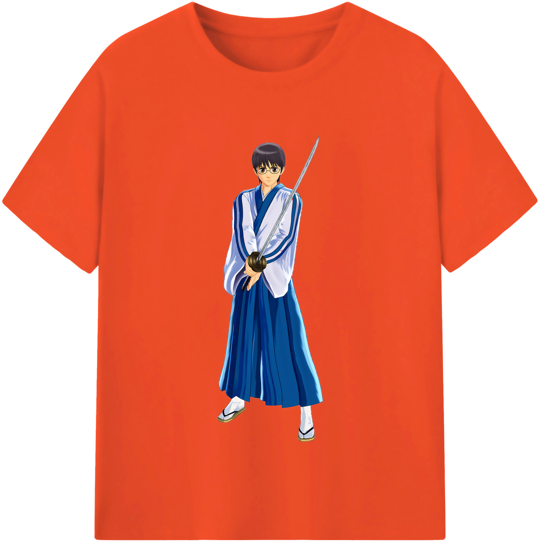 （画像用） ぎんたま 坂田銀時（さかたぎんとき） 神楽 志村新八（しむら しんぱち） GINTAMA Sakata Gintoki Kagura Shimura Shinpachi 綿100％半袖Tシャツ（フロントプリント）