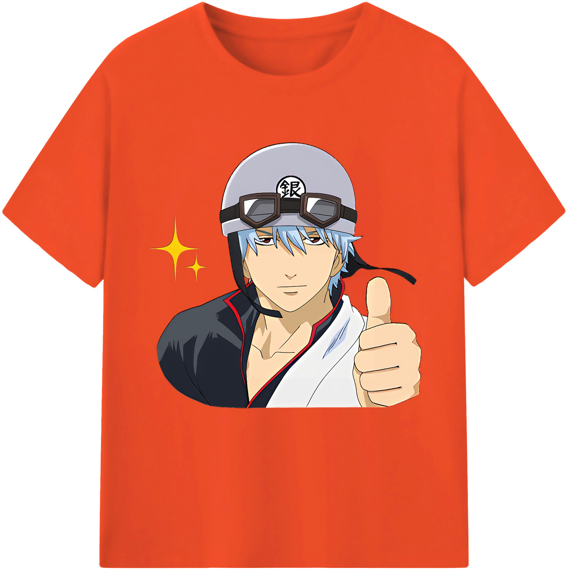 （画像用） ぎんたま 坂田銀時（さかたぎんとき） 神楽 志村新八（しむら しんぱち） GINTAMA Sakata Gintoki Kagura Shimura Shinpachi 綿100％半袖Tシャツ（フロントプリント）