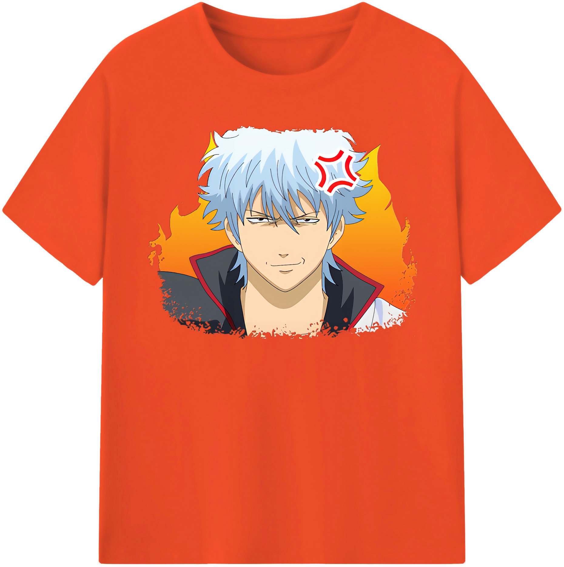 （画像用） ぎんたま 坂田銀時（さかたぎんとき） 神楽 志村新八（しむら しんぱち） GINTAMA Sakata Gintoki Kagura Shimura Shinpachi 綿100％半袖Tシャツ（フロントプリント）
