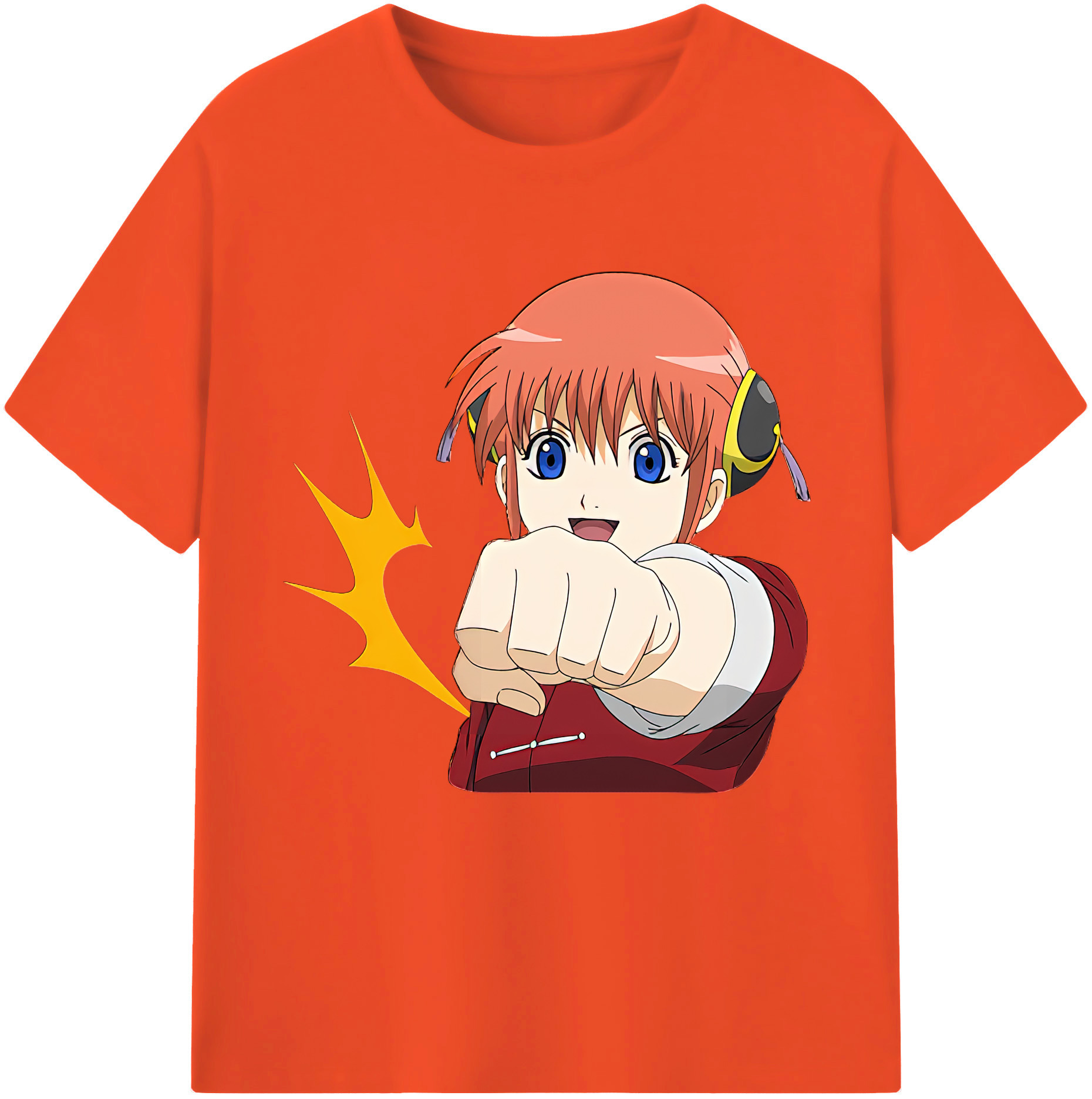（画像用） ぎんたま 坂田銀時（さかたぎんとき） 神楽 志村新八（しむら しんぱち） GINTAMA Sakata Gintoki Kagura Shimura Shinpachi 綿100％半袖Tシャツ（フロントプリント）