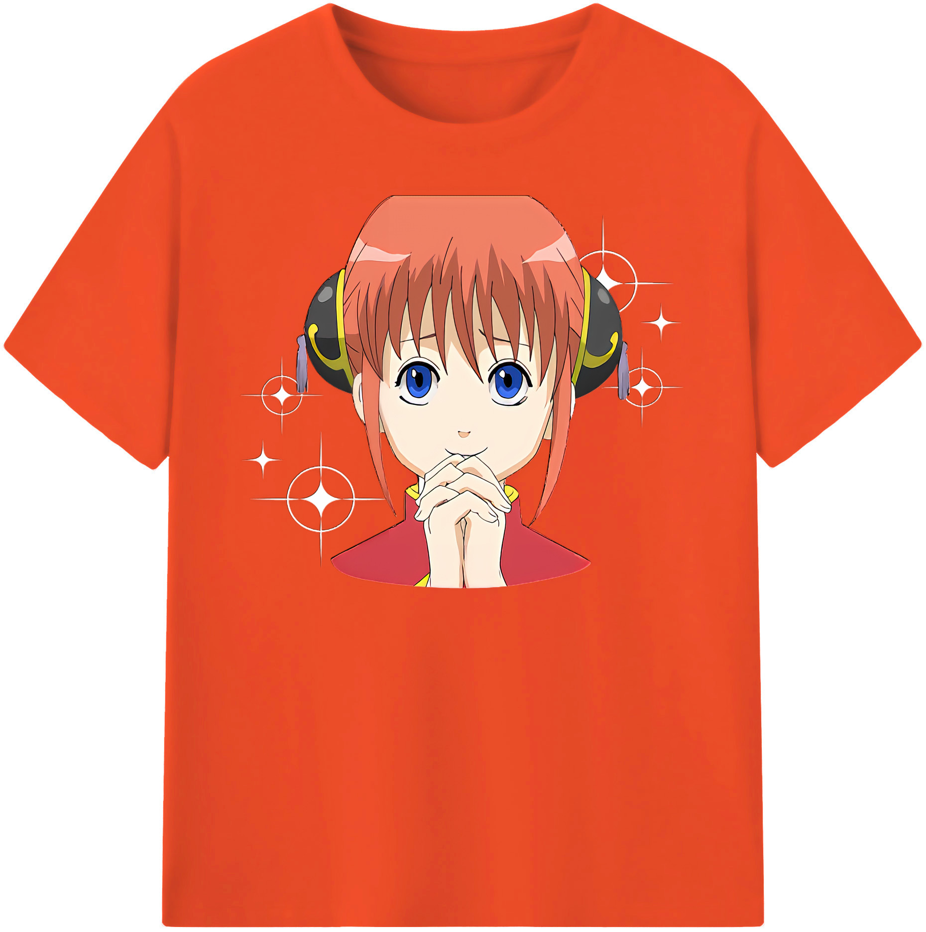 （画像用） ぎんたま 坂田銀時（さかたぎんとき） 神楽 志村新八（しむら しんぱち） GINTAMA Sakata Gintoki Kagura Shimura Shinpachi 綿100％半袖Tシャツ（フロントプリント）