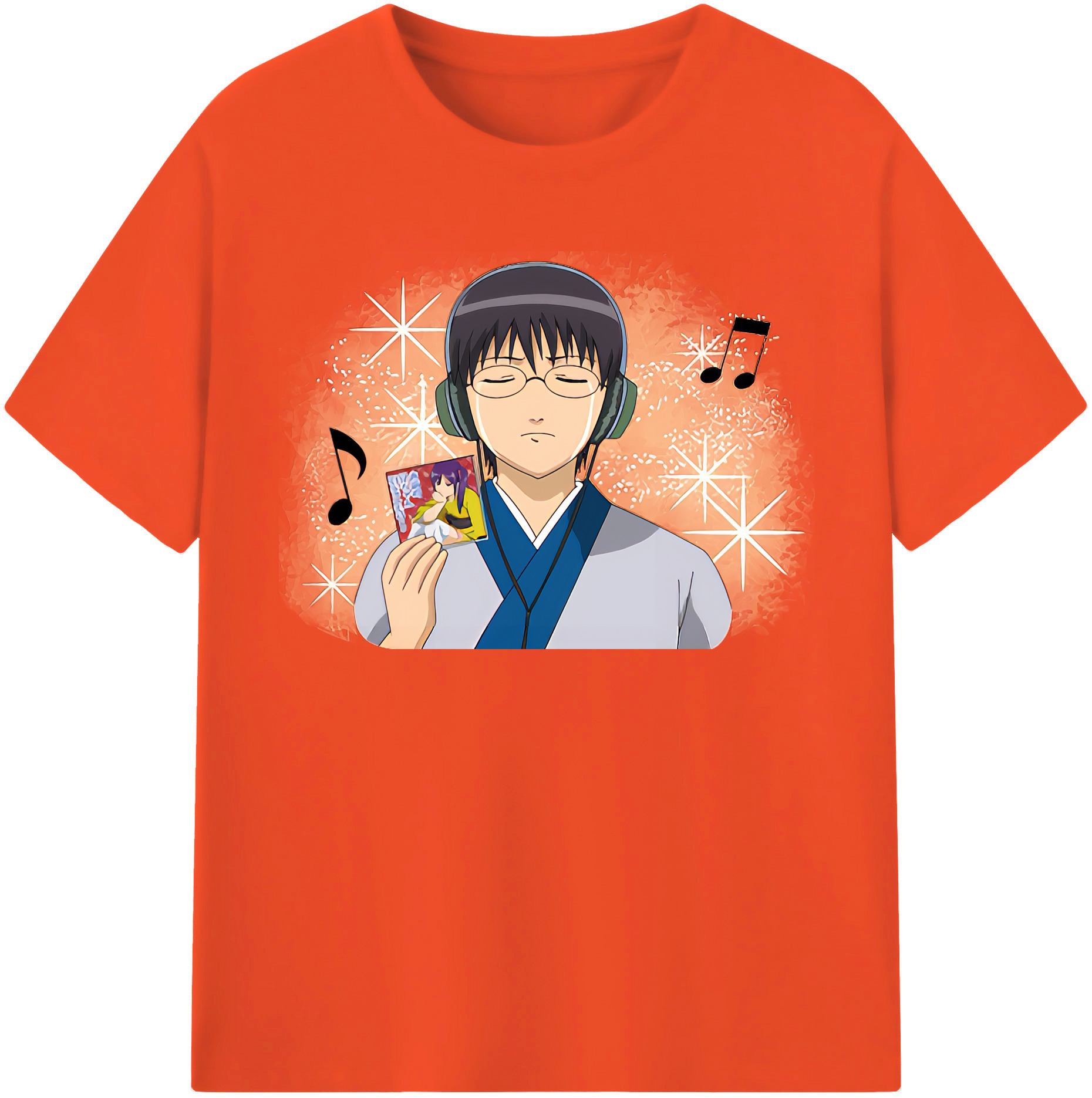 （画像用） ぎんたま 坂田銀時（さかたぎんとき） 神楽 志村新八（しむら しんぱち） GINTAMA Sakata Gintoki Kagura Shimura Shinpachi 綿100％半袖Tシャツ（フロントプリント）