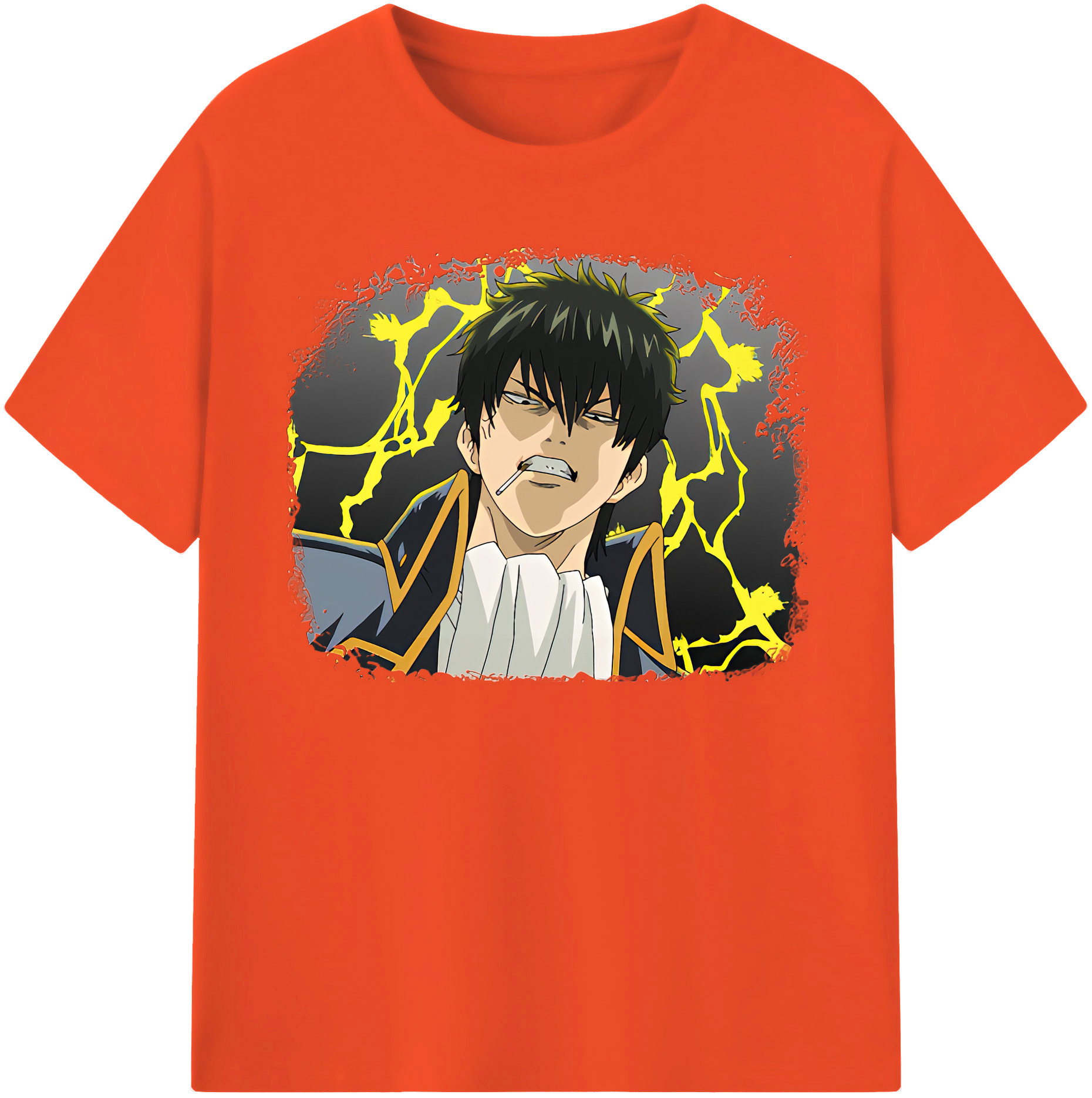 （画像用） ぎんたま 坂田銀時（さかたぎんとき） 神楽 志村新八（しむら しんぱち） GINTAMA Sakata Gintoki Kagura Shimura Shinpachi 綿100％半袖Tシャツ（フロントプリント）