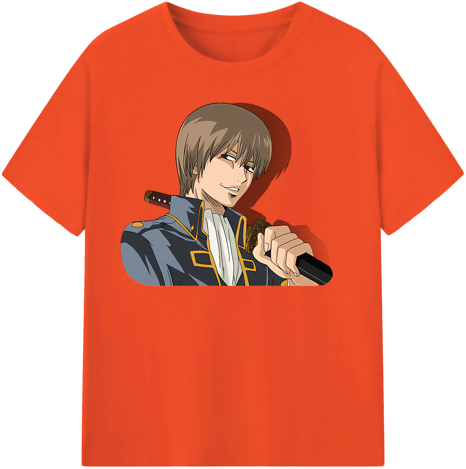 （画像用） ぎんたま 坂田銀時（さかたぎんとき） 神楽 志村新八（しむら しんぱち） GINTAMA Sakata Gintoki Kagura Shimura Shinpachi 綿100％半袖Tシャツ（フロントプリント）