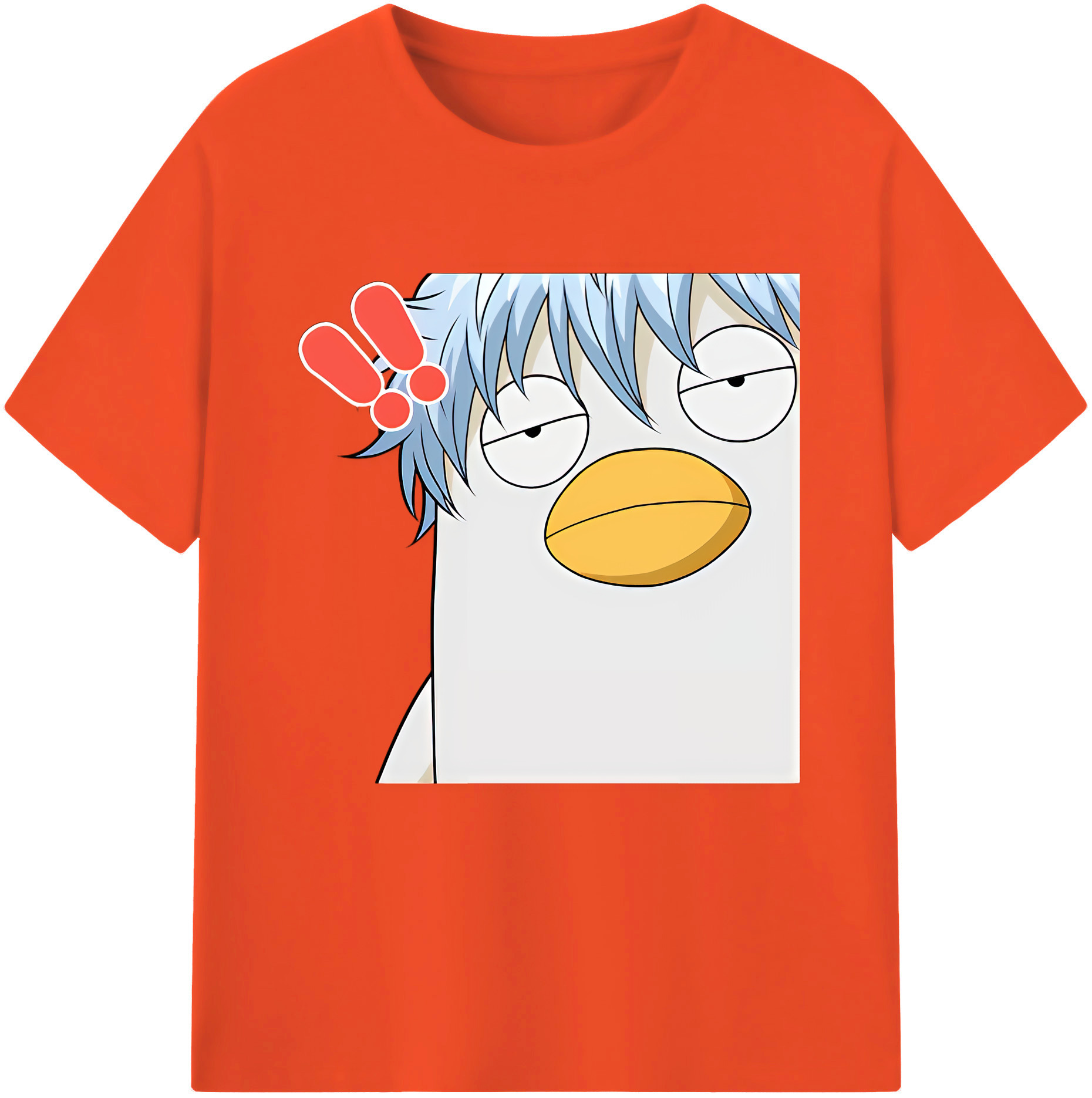 （画像用） ぎんたま 坂田銀時（さかたぎんとき） 神楽 志村新八（しむら しんぱち） GINTAMA Sakata Gintoki Kagura Shimura Shinpachi 綿100％半袖Tシャツ（フロントプリント）