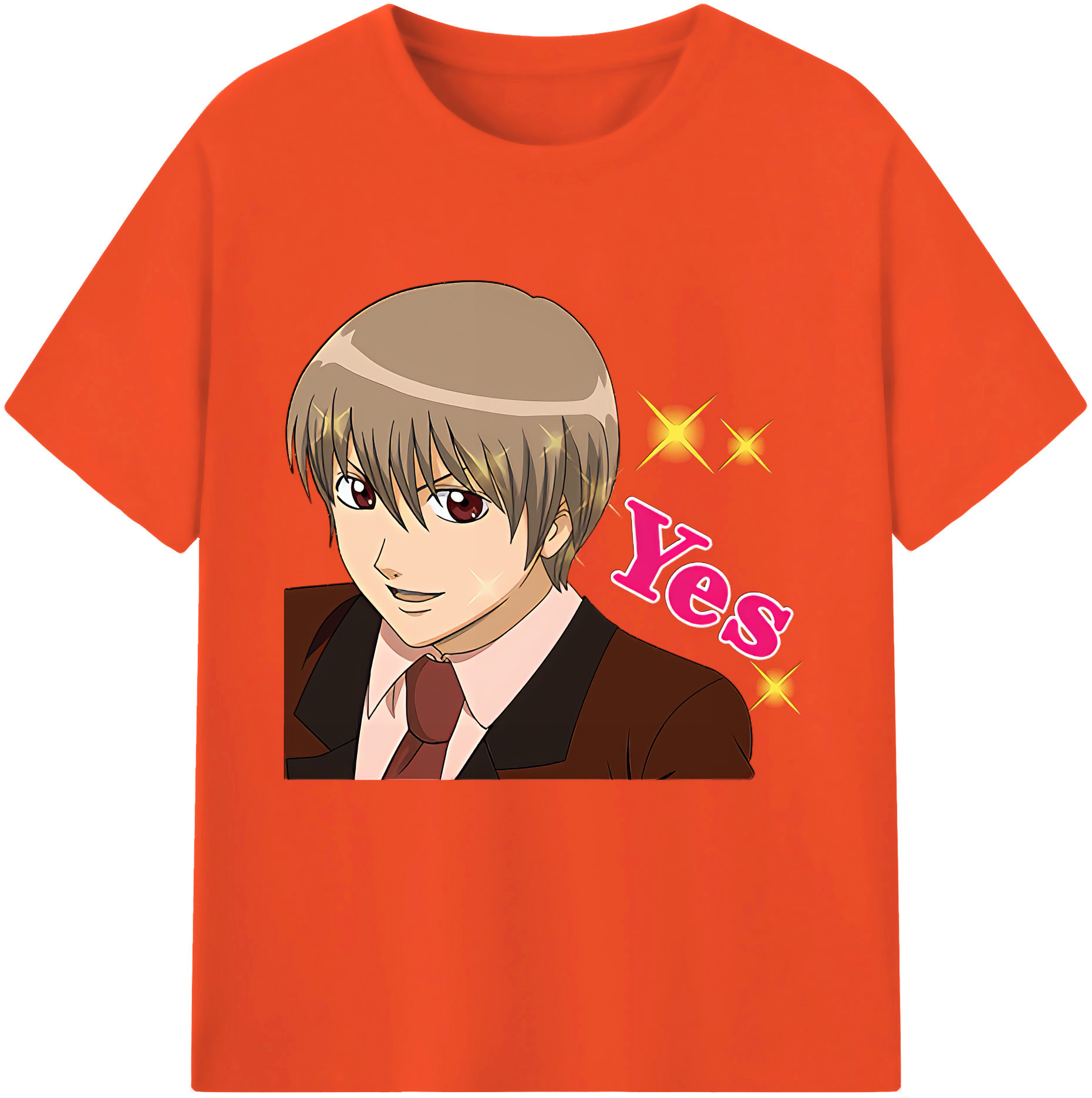 （画像用） ぎんたま 坂田銀時（さかたぎんとき） 神楽 志村新八（しむら しんぱち） GINTAMA Sakata Gintoki Kagura Shimura Shinpachi 綿100％半袖Tシャツ（フロントプリント）