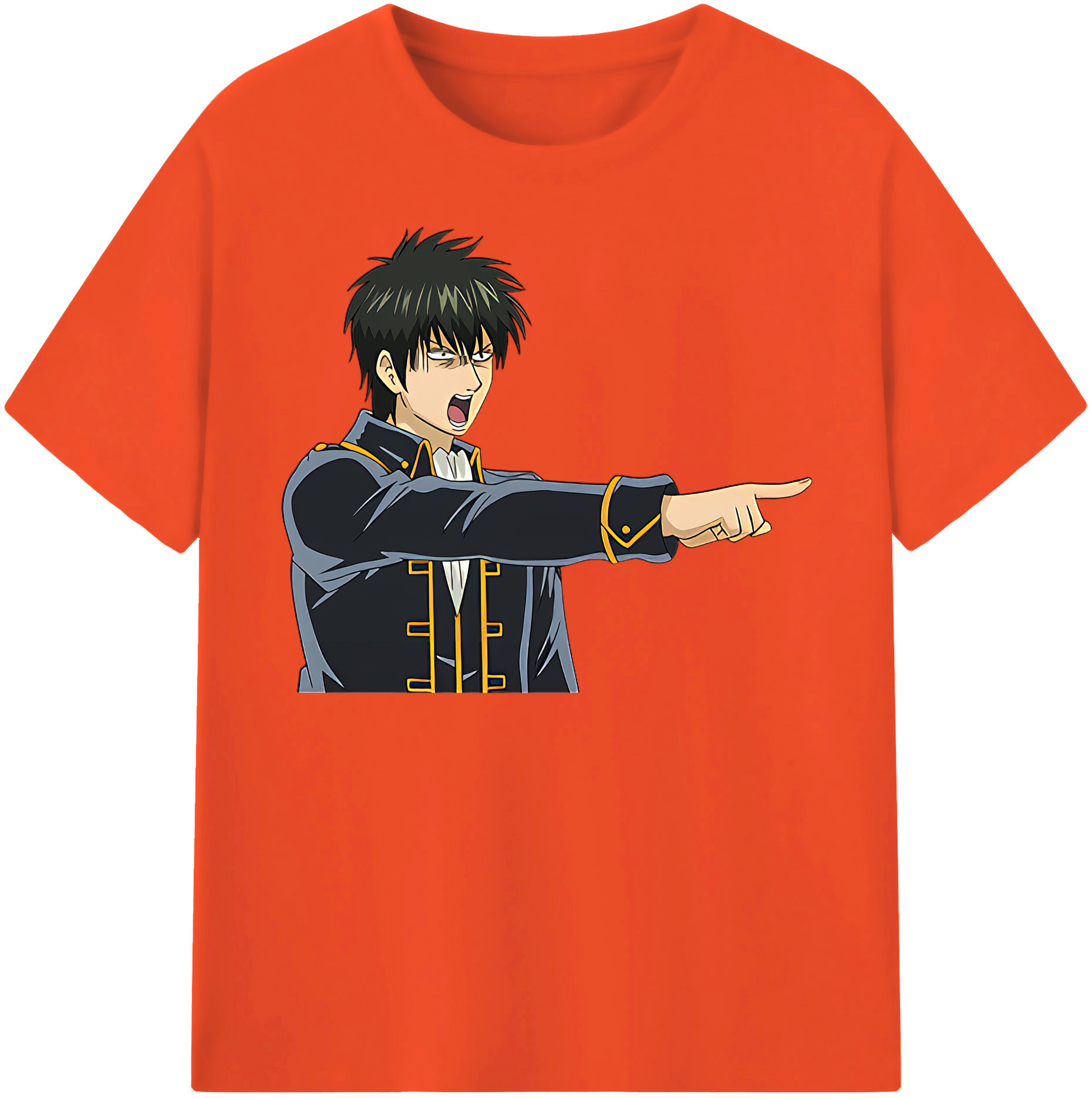 （画像用） ぎんたま 坂田銀時（さかたぎんとき） 神楽 志村新八（しむら しんぱち） GINTAMA Sakata Gintoki Kagura Shimura Shinpachi 綿100％半袖Tシャツ（フロントプリント）