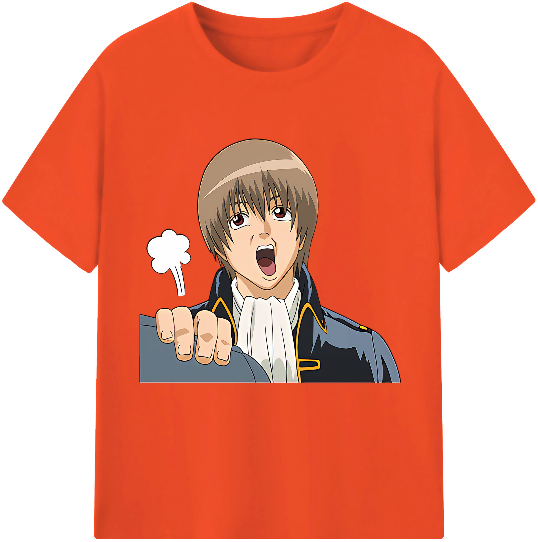 （画像用） ぎんたま 坂田銀時（さかたぎんとき） 神楽 志村新八（しむら しんぱち） GINTAMA Sakata Gintoki Kagura Shimura Shinpachi 綿100％半袖Tシャツ（フロントプリント）
