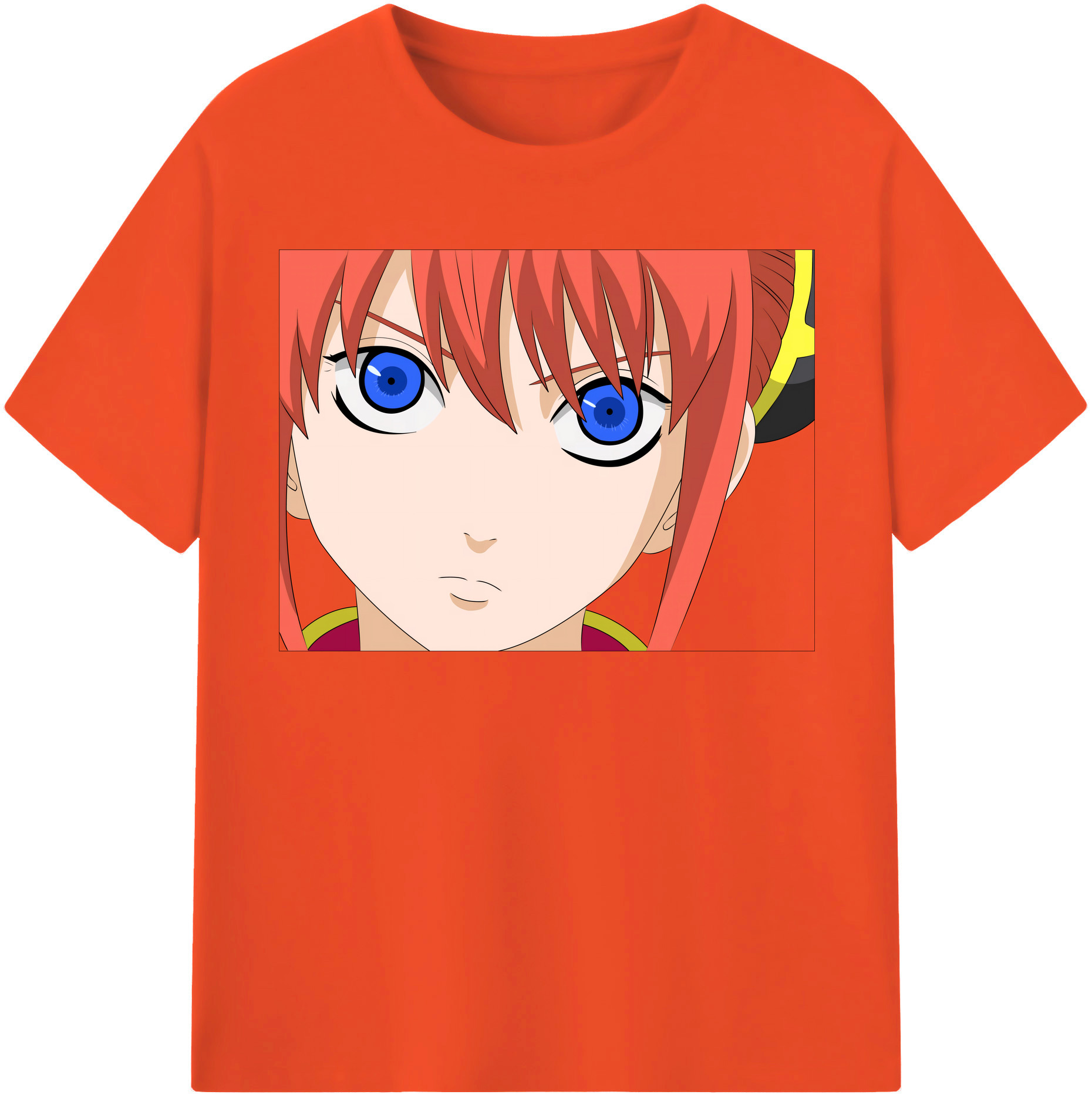（画像用） ぎんたま 坂田銀時（さかたぎんとき） 神楽 志村新八（しむら しんぱち） GINTAMA Sakata Gintoki Kagura Shimura Shinpachi 綿100％半袖Tシャツ（フロントプリント）
