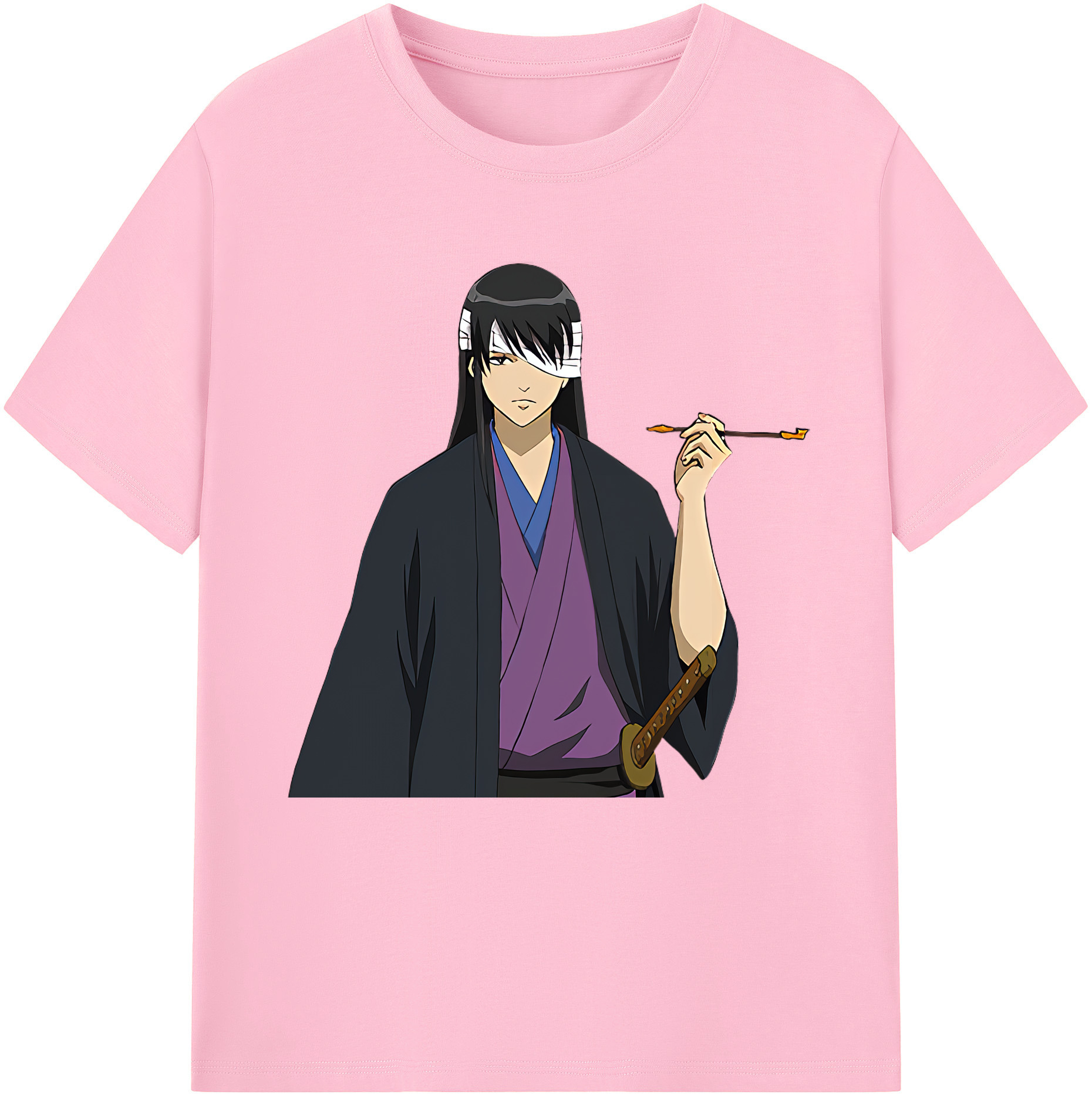 （画像用） ぎんたま 坂田銀時（さかたぎんとき） 神楽 志村新八（しむら しんぱち） GINTAMA Sakata Gintoki Kagura Shimura Shinpachi 綿100％半袖Tシャツ（フロントプリント）