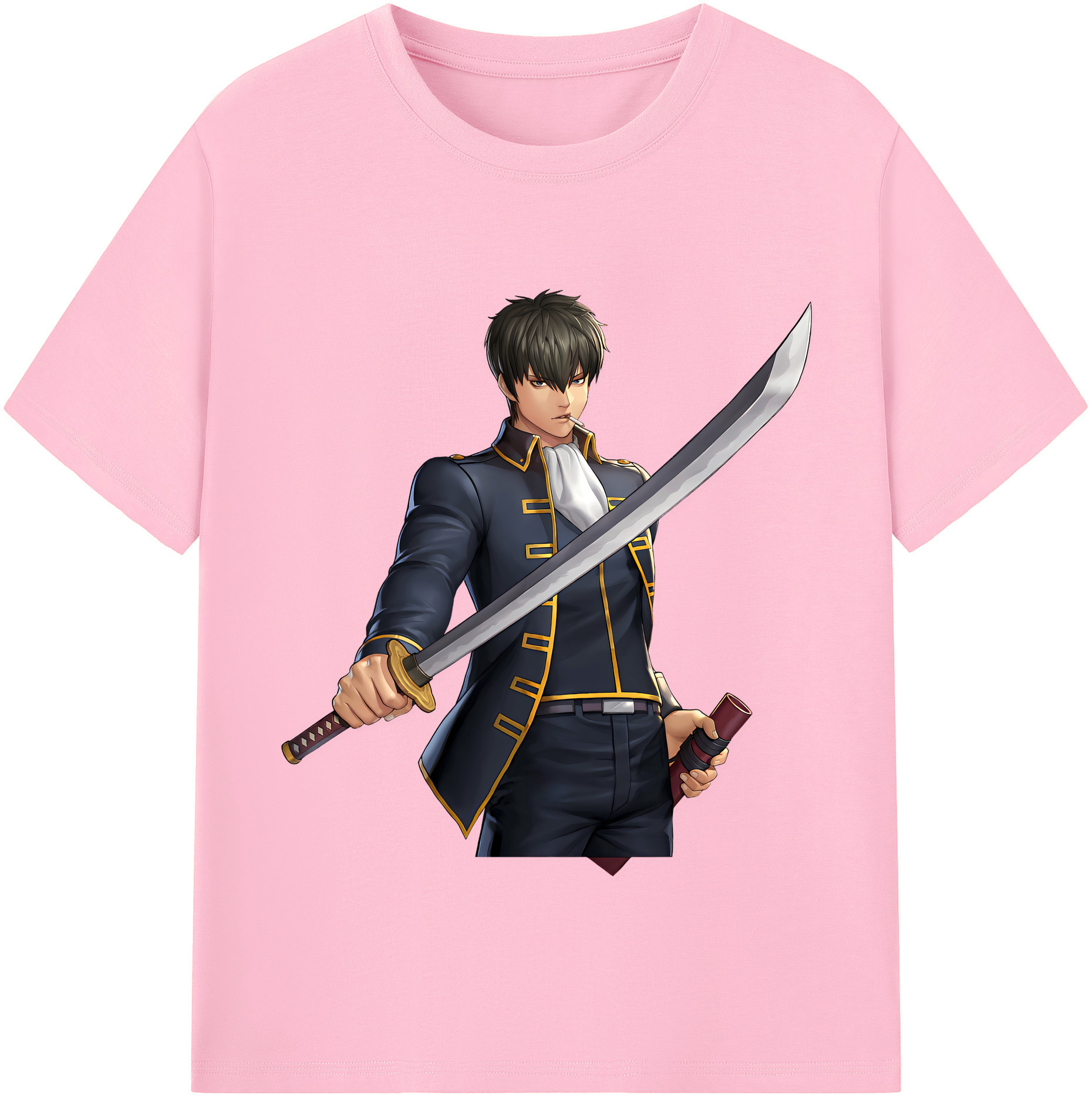 （画像用） ぎんたま 坂田銀時（さかたぎんとき） 神楽 志村新八（しむら しんぱち） GINTAMA Sakata Gintoki Kagura Shimura Shinpachi 綿100％半袖Tシャツ（フロントプリント）