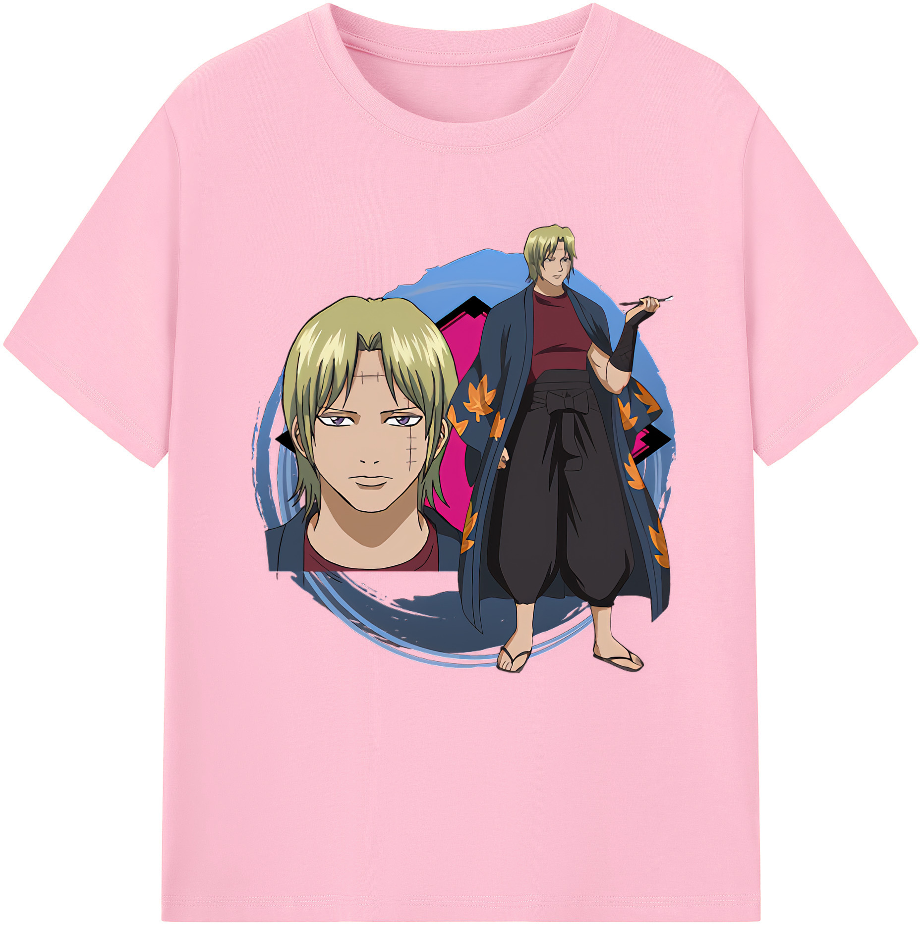 （画像用） ぎんたま 坂田銀時（さかたぎんとき） 神楽 志村新八（しむら しんぱち） GINTAMA Sakata Gintoki Kagura Shimura Shinpachi 綿100％半袖Tシャツ（フロントプリント）
