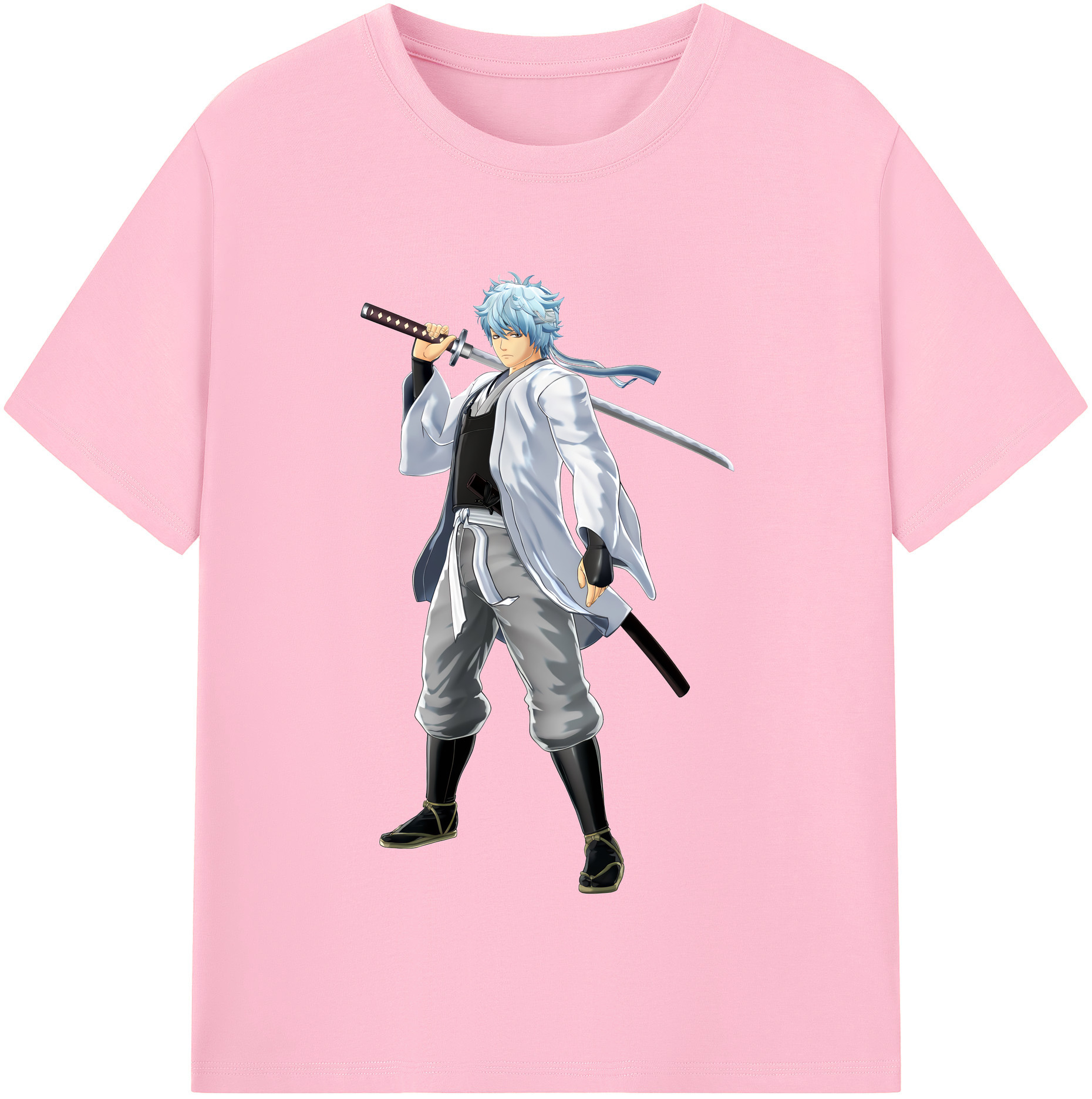 （画像用） ぎんたま 坂田銀時（さかたぎんとき） 神楽 志村新八（しむら しんぱち） GINTAMA Sakata Gintoki Kagura Shimura Shinpachi 綿100％半袖Tシャツ（フロントプリント）