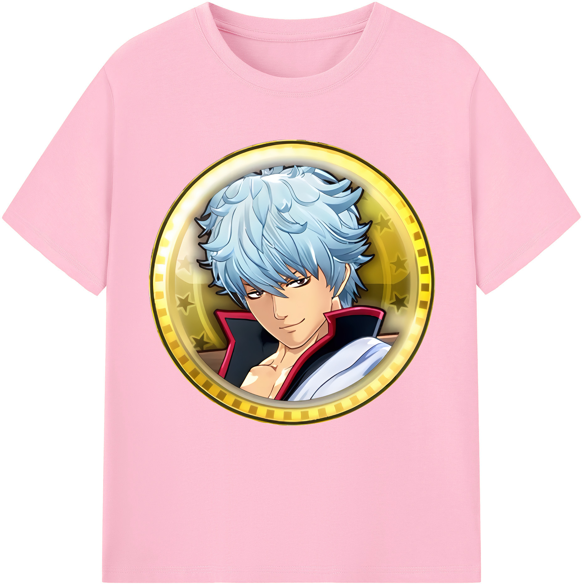 （画像用） ぎんたま 坂田銀時（さかたぎんとき） 神楽 志村新八（しむら しんぱち） GINTAMA Sakata Gintoki Kagura Shimura Shinpachi 綿100％半袖Tシャツ（フロントプリント）