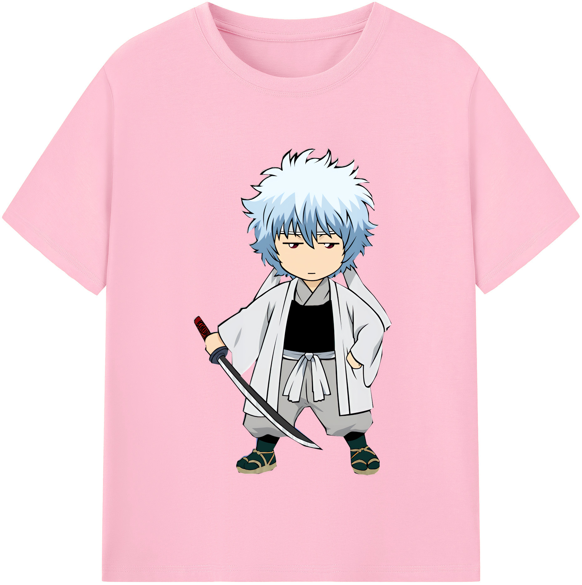 （画像用） ぎんたま 坂田銀時（さかたぎんとき） 神楽 志村新八（しむら しんぱち） GINTAMA Sakata Gintoki Kagura Shimura Shinpachi 綿100％半袖Tシャツ（フロントプリント）