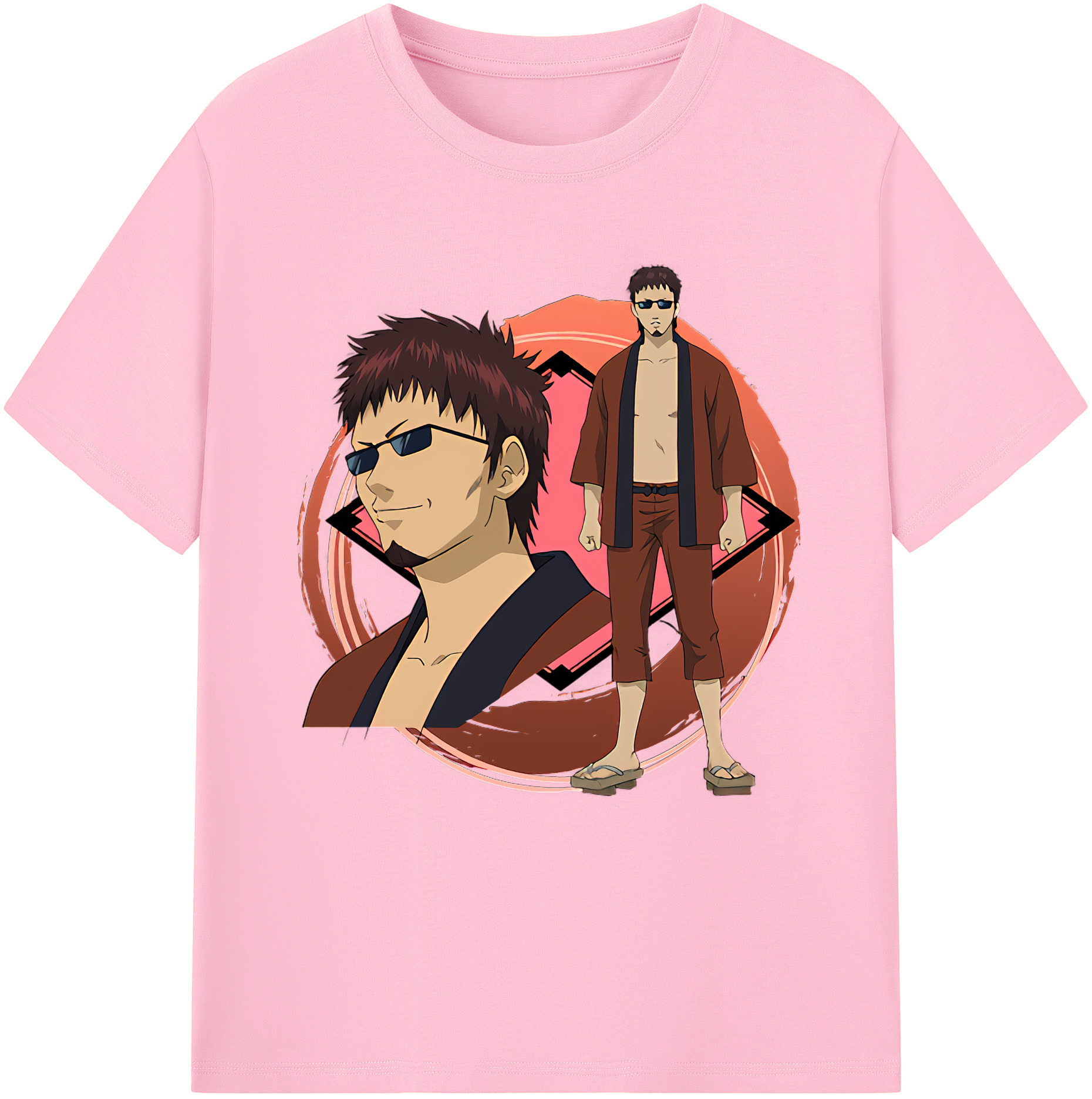 （画像用） ぎんたま 坂田銀時（さかたぎんとき） 神楽 志村新八（しむら しんぱち） GINTAMA Sakata Gintoki Kagura Shimura Shinpachi 綿100％半袖Tシャツ（フロントプリント）