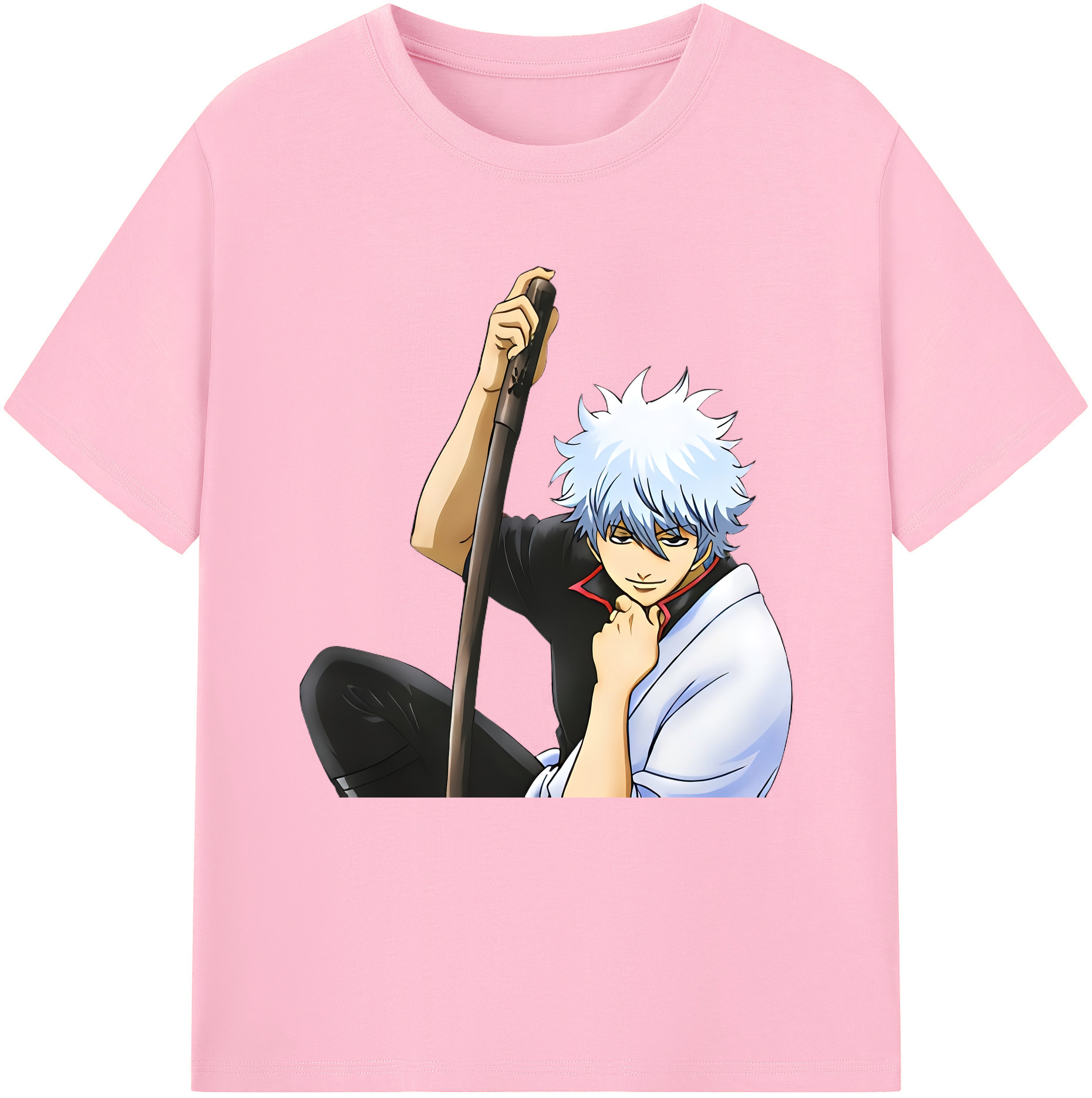（画像用） ぎんたま 坂田銀時（さかたぎんとき） 神楽 志村新八（しむら しんぱち） GINTAMA Sakata Gintoki Kagura Shimura Shinpachi 綿100％半袖Tシャツ（フロントプリント）
