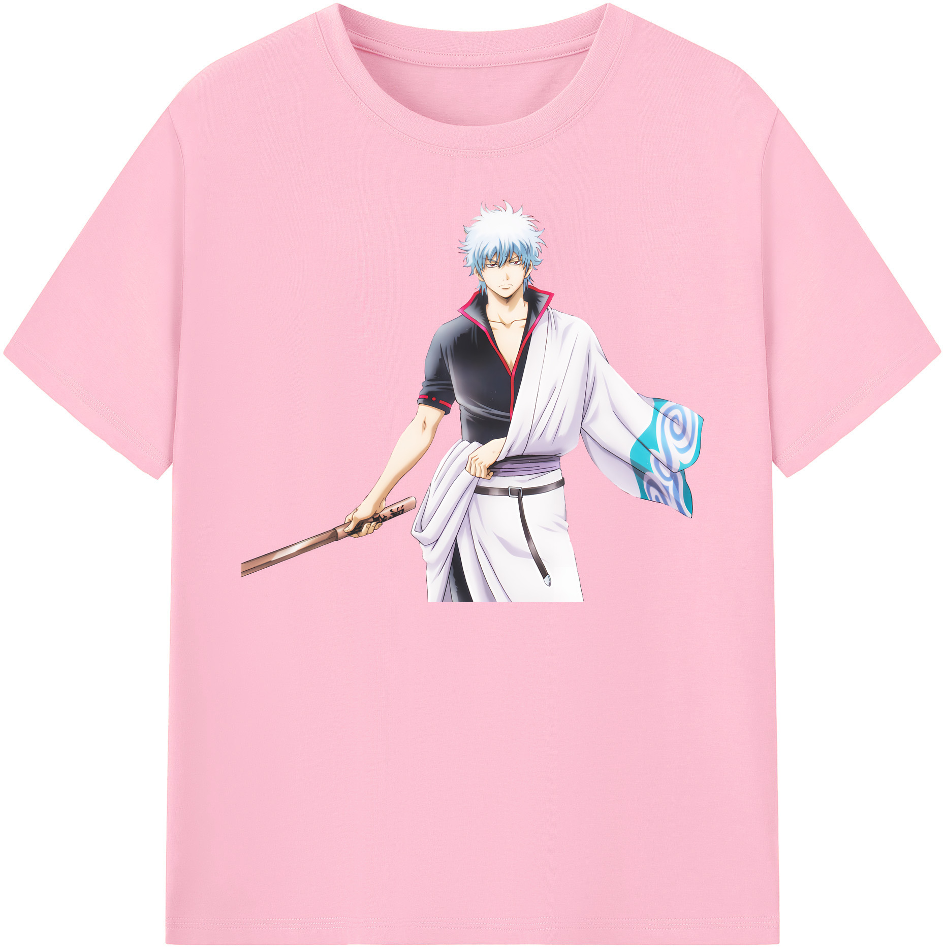 （画像用） ぎんたま 坂田銀時（さかたぎんとき） 神楽 志村新八（しむら しんぱち） GINTAMA Sakata Gintoki Kagura Shimura Shinpachi 綿100％半袖Tシャツ（フロントプリント）