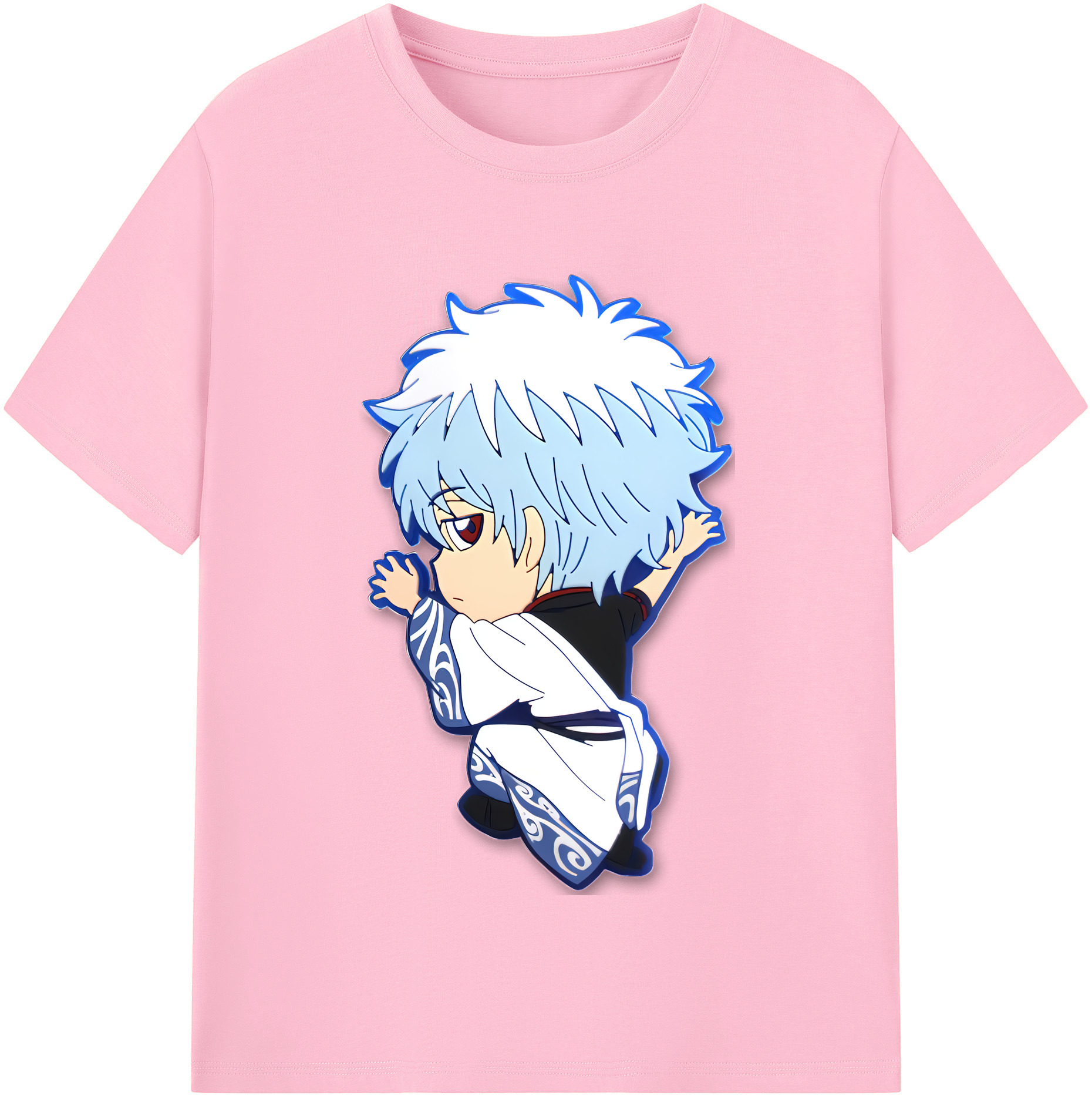 （画像用） ぎんたま 坂田銀時（さかたぎんとき） 神楽 志村新八（しむら しんぱち） GINTAMA Sakata Gintoki Kagura Shimura Shinpachi 綿100％半袖Tシャツ（フロントプリント）
