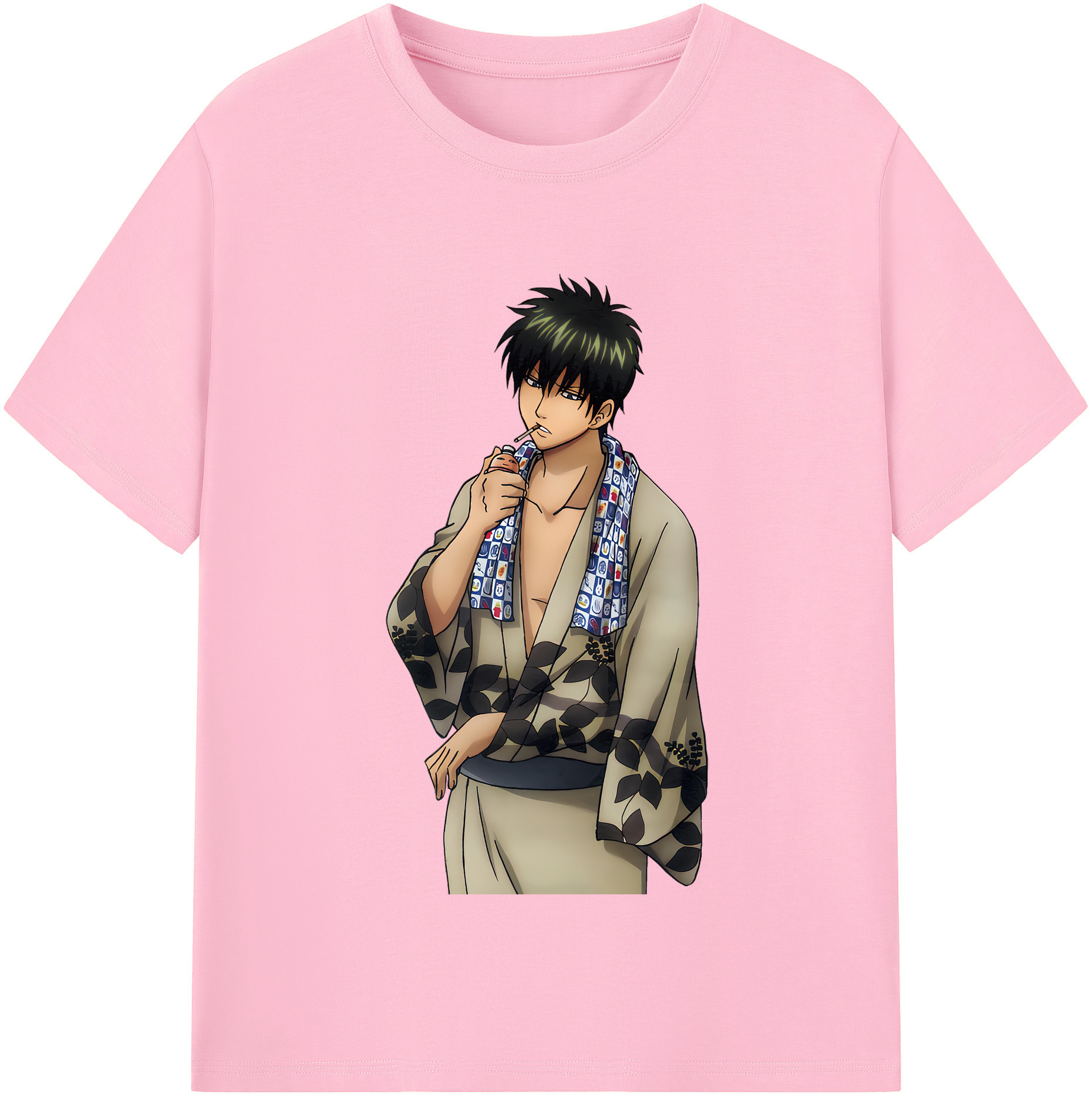 （画像用） ぎんたま 坂田銀時（さかたぎんとき） 神楽 志村新八（しむら しんぱち） GINTAMA Sakata Gintoki Kagura Shimura Shinpachi 綿100％半袖Tシャツ（フロントプリント）