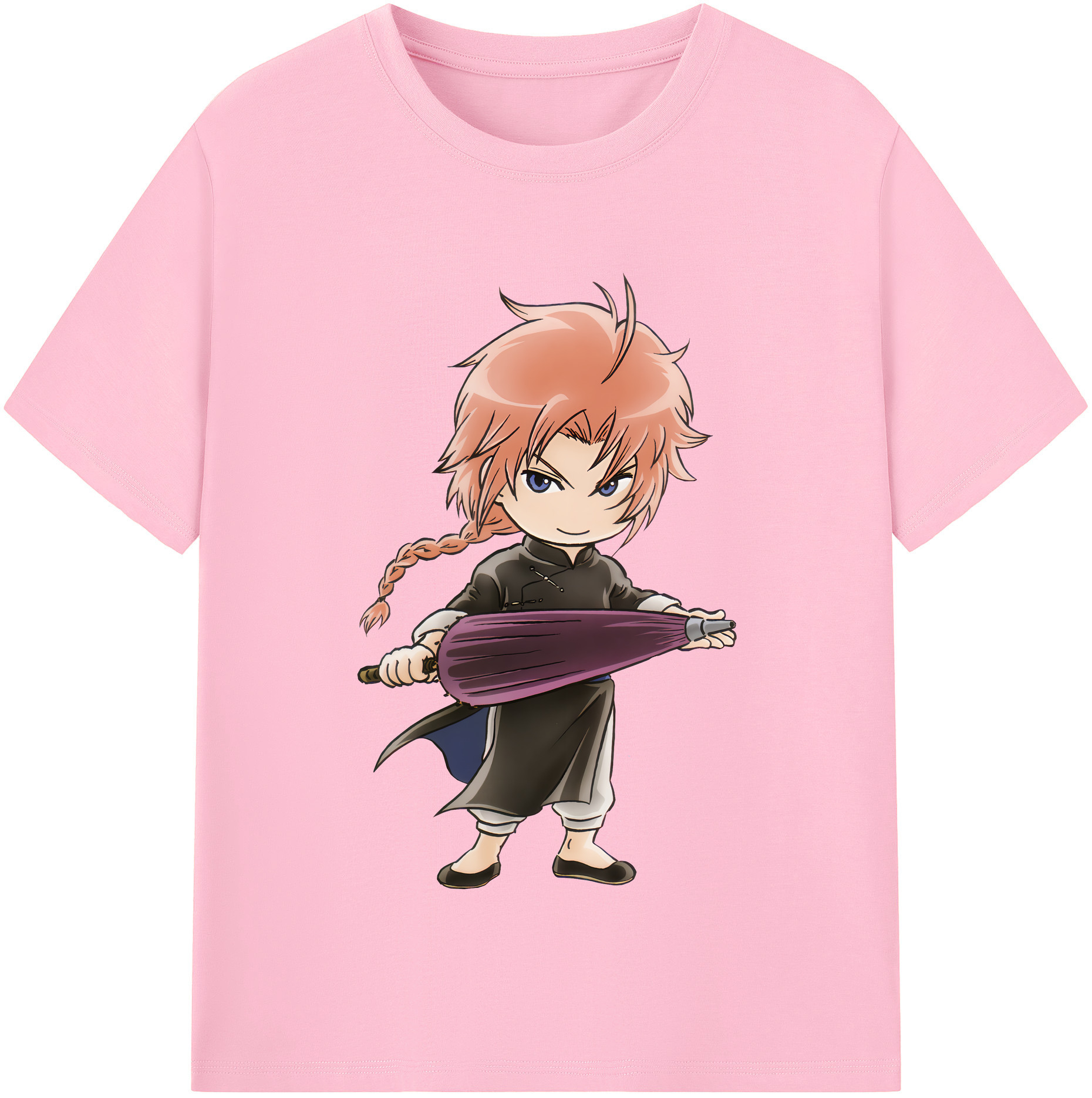 （画像用） ぎんたま 坂田銀時（さかたぎんとき） 神楽 志村新八（しむら しんぱち） GINTAMA Sakata Gintoki Kagura Shimura Shinpachi 綿100％半袖Tシャツ（フロントプリント）
