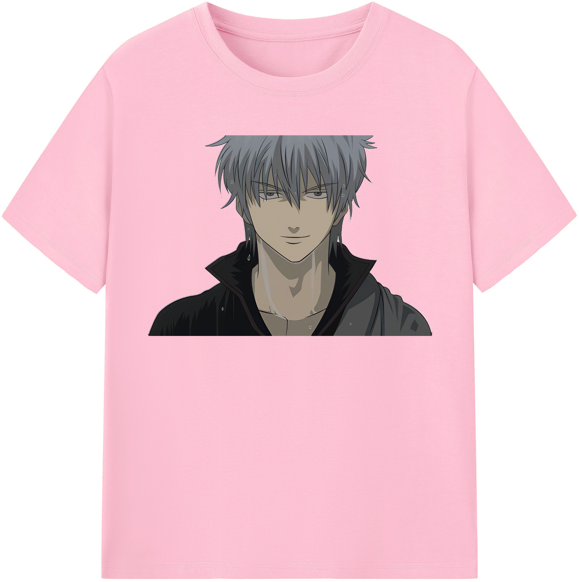 （画像用） ぎんたま 坂田銀時（さかたぎんとき） 神楽 志村新八（しむら しんぱち） GINTAMA Sakata Gintoki Kagura Shimura Shinpachi 綿100％半袖Tシャツ（フロントプリント）