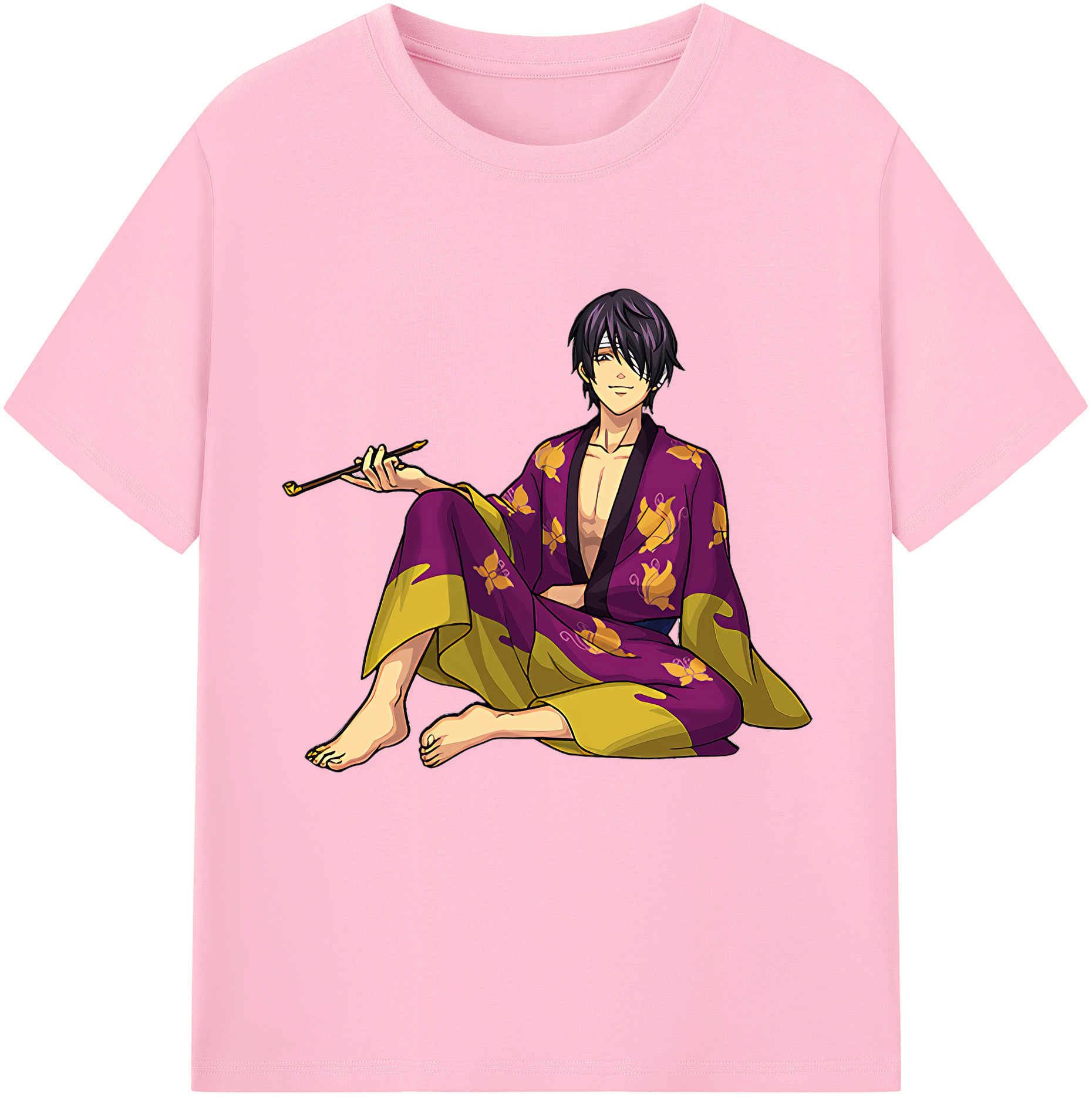 （画像用） ぎんたま 坂田銀時（さかたぎんとき） 神楽 志村新八（しむら しんぱち） GINTAMA Sakata Gintoki Kagura Shimura Shinpachi 綿100％半袖Tシャツ（フロントプリント）