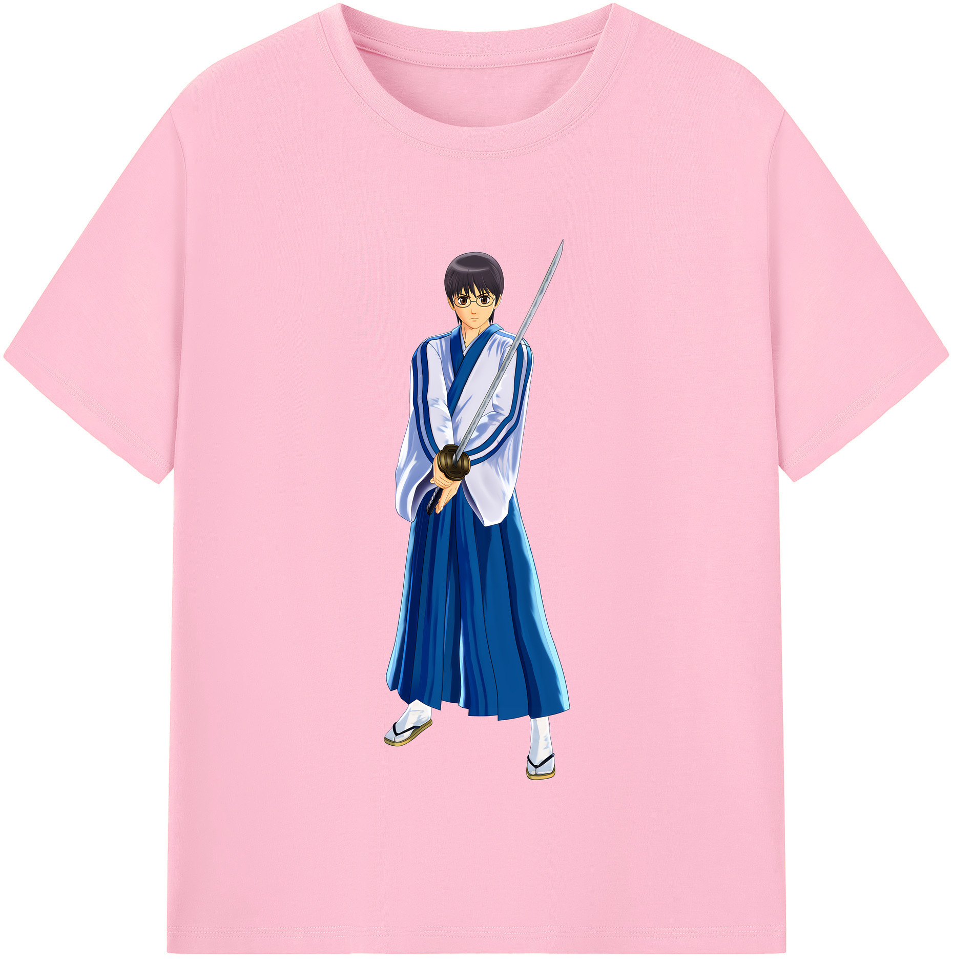 （画像用） ぎんたま 坂田銀時（さかたぎんとき） 神楽 志村新八（しむら しんぱち） GINTAMA Sakata Gintoki Kagura Shimura Shinpachi 綿100％半袖Tシャツ（フロントプリント）