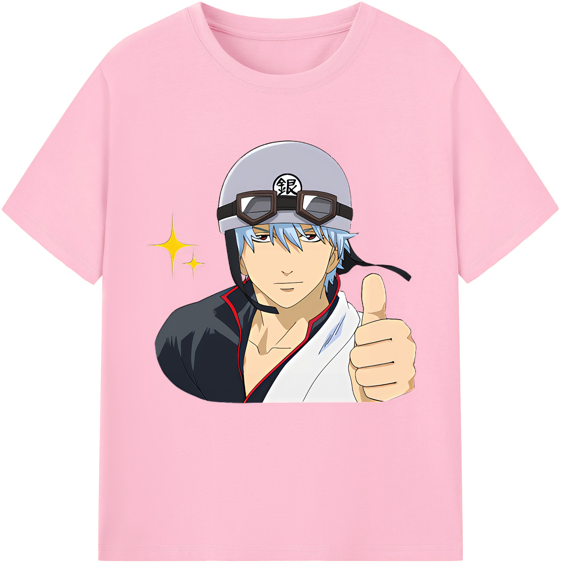 （画像用） ぎんたま 坂田銀時（さかたぎんとき） 神楽 志村新八（しむら しんぱち） GINTAMA Sakata Gintoki Kagura Shimura Shinpachi 綿100％半袖Tシャツ（フロントプリント）
