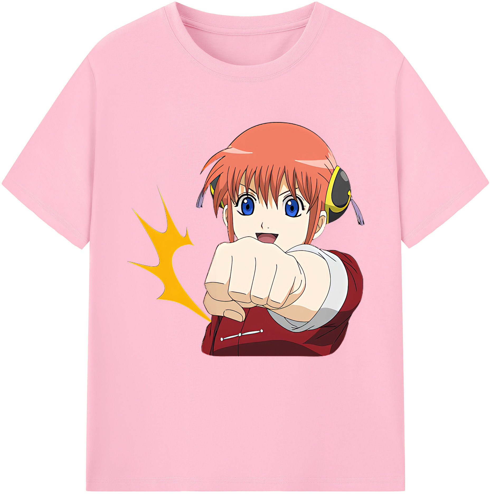 （画像用） ぎんたま 坂田銀時（さかたぎんとき） 神楽 志村新八（しむら しんぱち） GINTAMA Sakata Gintoki Kagura Shimura Shinpachi 綿100％半袖Tシャツ（フロントプリント）