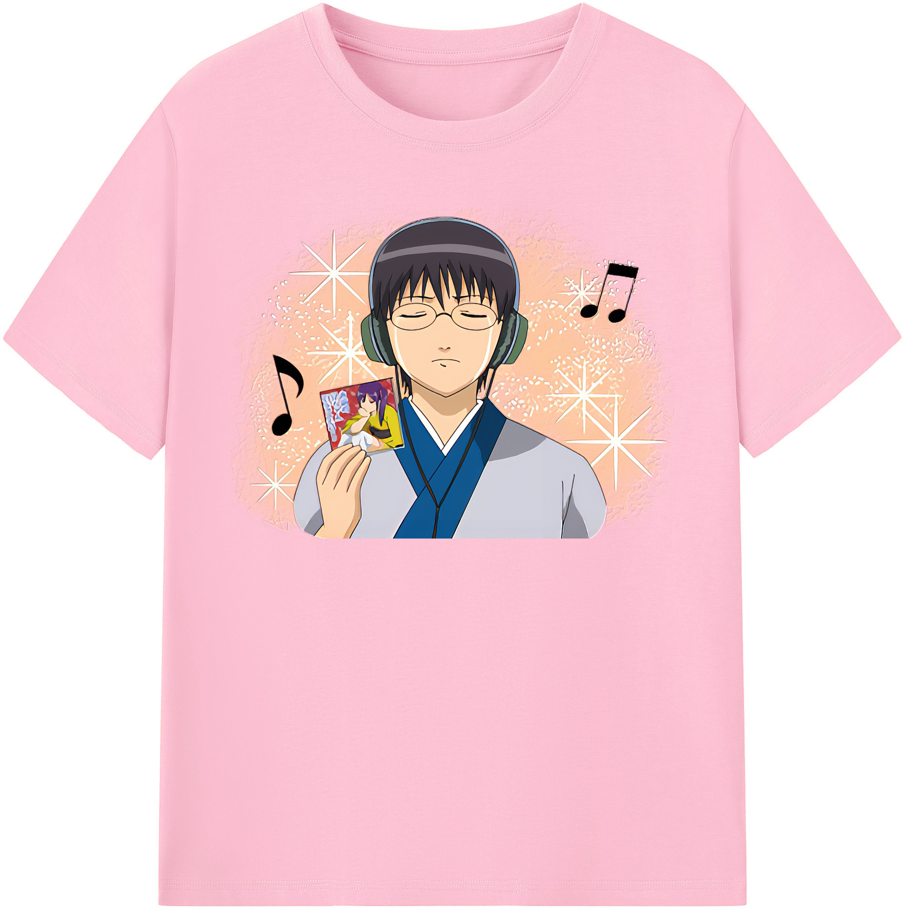 （画像用） ぎんたま 坂田銀時（さかたぎんとき） 神楽 志村新八（しむら しんぱち） GINTAMA Sakata Gintoki Kagura Shimura Shinpachi 綿100％半袖Tシャツ（フロントプリント）