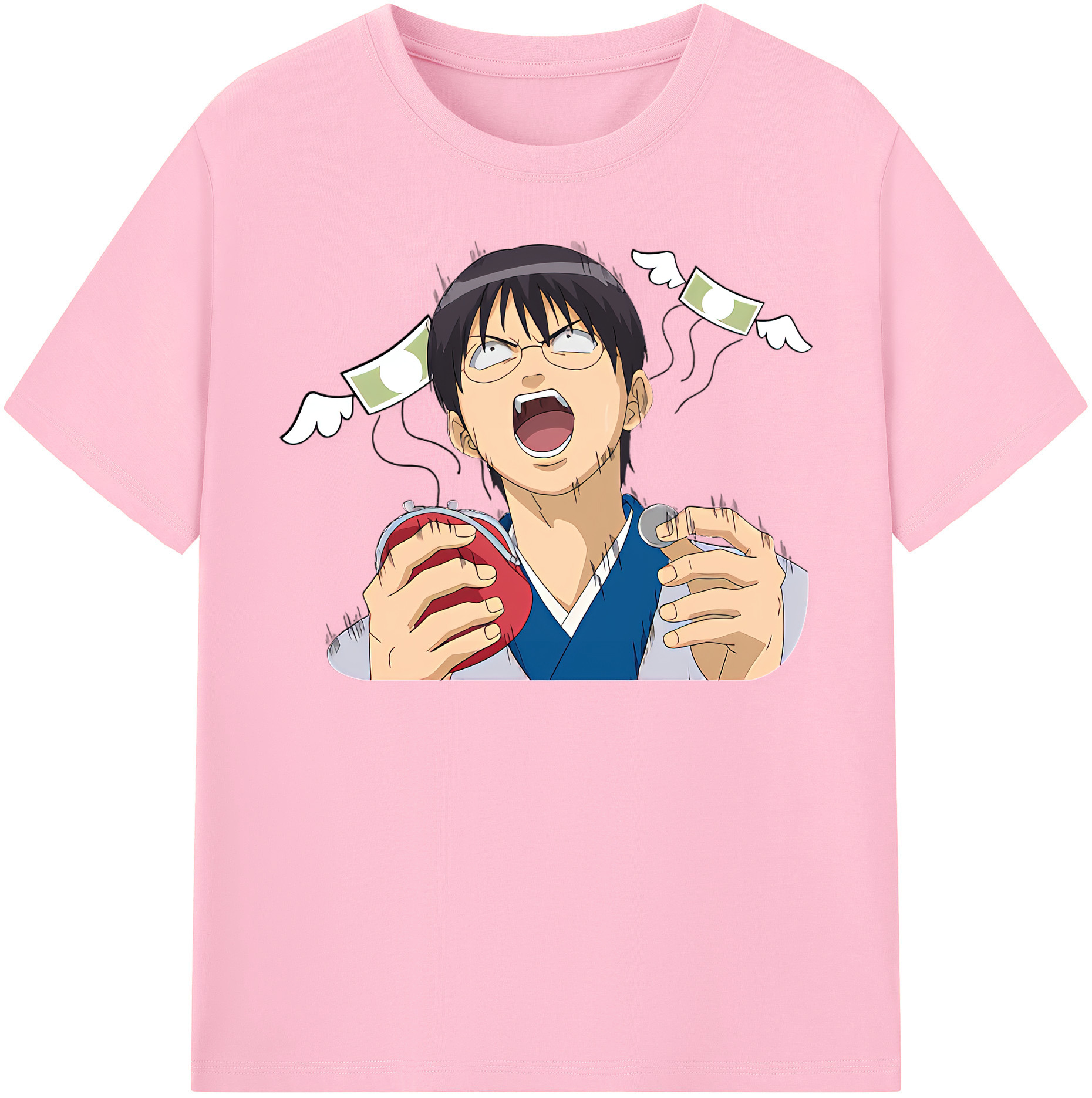（画像用） ぎんたま 坂田銀時（さかたぎんとき） 神楽 志村新八（しむら しんぱち） GINTAMA Sakata Gintoki Kagura Shimura Shinpachi 綿100％半袖Tシャツ（フロントプリント）