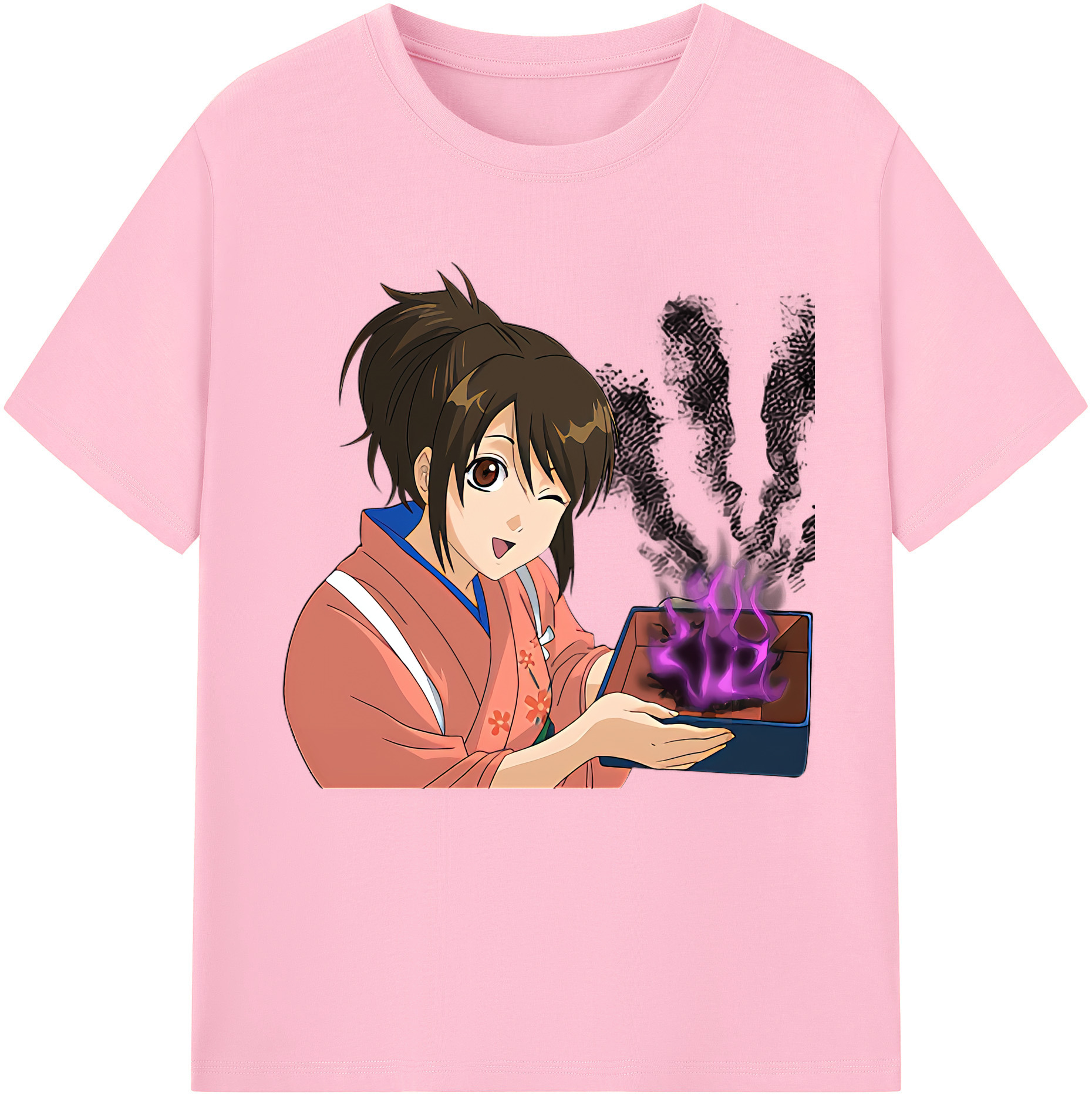 （画像用） ぎんたま 坂田銀時（さかたぎんとき） 神楽 志村新八（しむら しんぱち） GINTAMA Sakata Gintoki Kagura Shimura Shinpachi 綿100％半袖Tシャツ（フロントプリント）