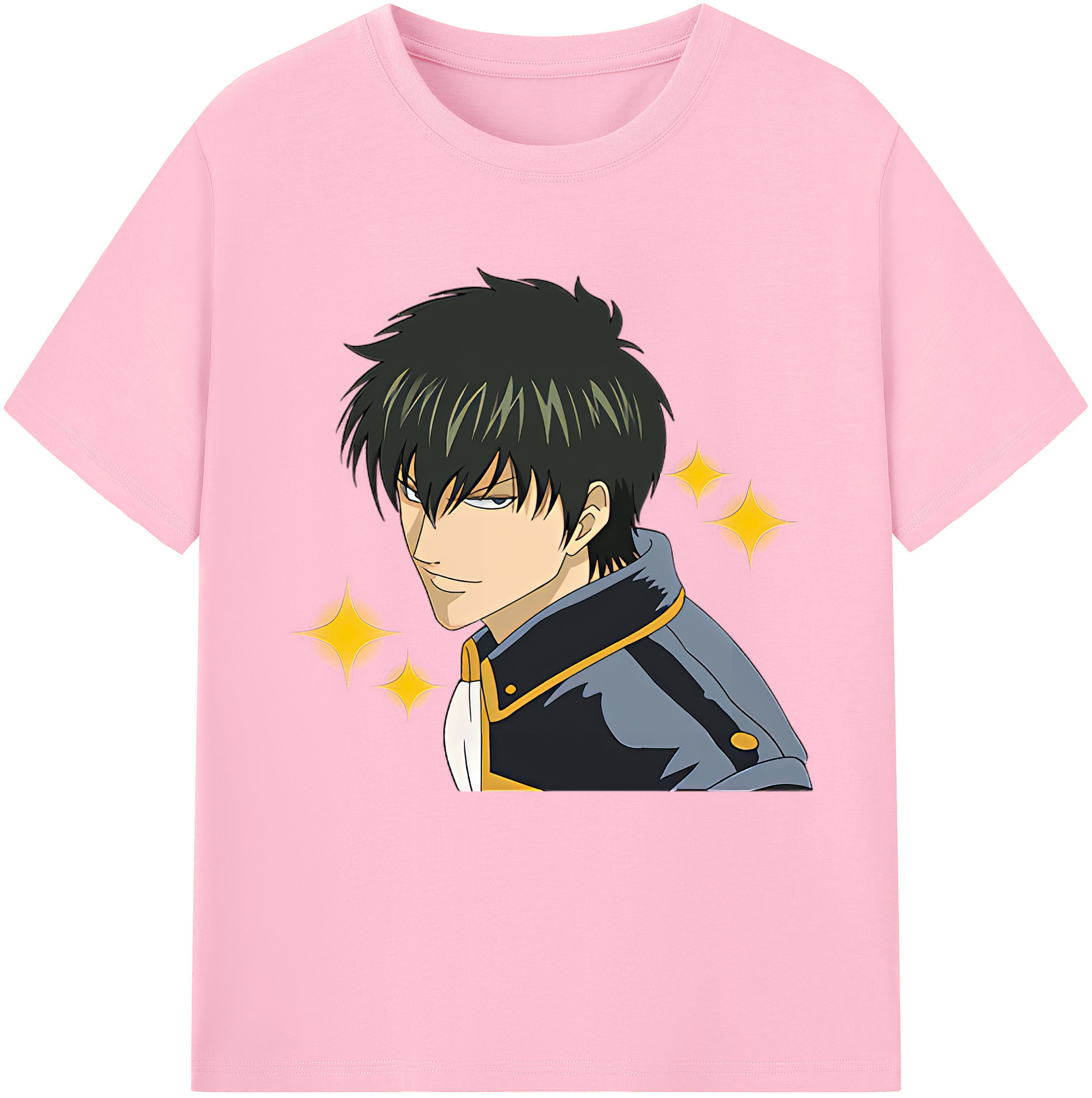 （画像用） ぎんたま 坂田銀時（さかたぎんとき） 神楽 志村新八（しむら しんぱち） GINTAMA Sakata Gintoki Kagura Shimura Shinpachi 綿100％半袖Tシャツ（フロントプリント）