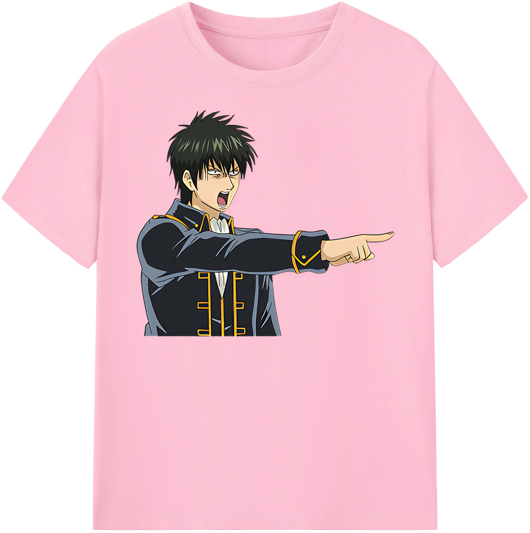 （画像用） ぎんたま 坂田銀時（さかたぎんとき） 神楽 志村新八（しむら しんぱち） GINTAMA Sakata Gintoki Kagura Shimura Shinpachi 綿100％半袖Tシャツ（フロントプリント）
